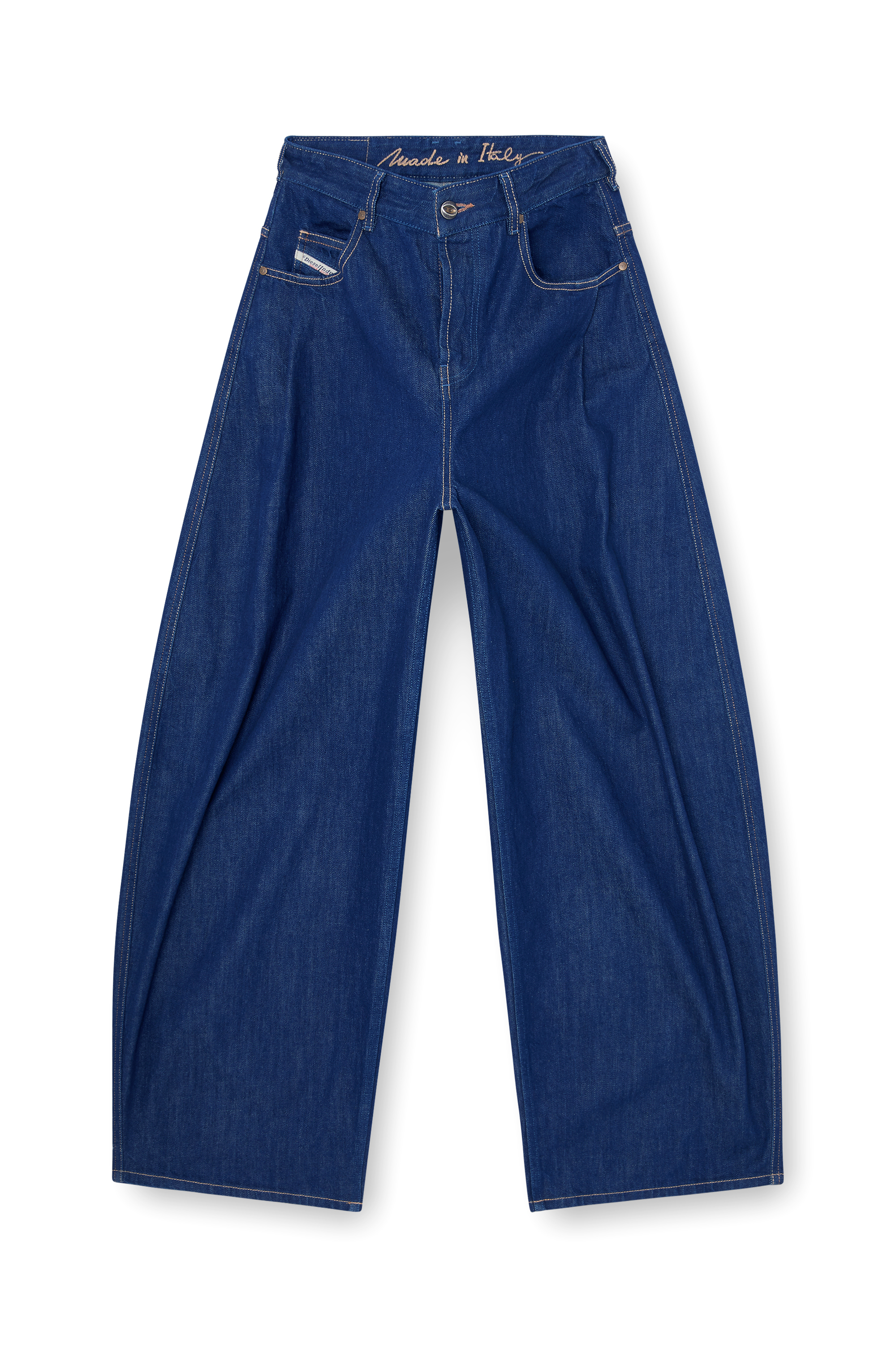 Diesel - Relaxed Jeans 1987 D-Khelz 09Q09 Donna, Blu Scuro - Image 3