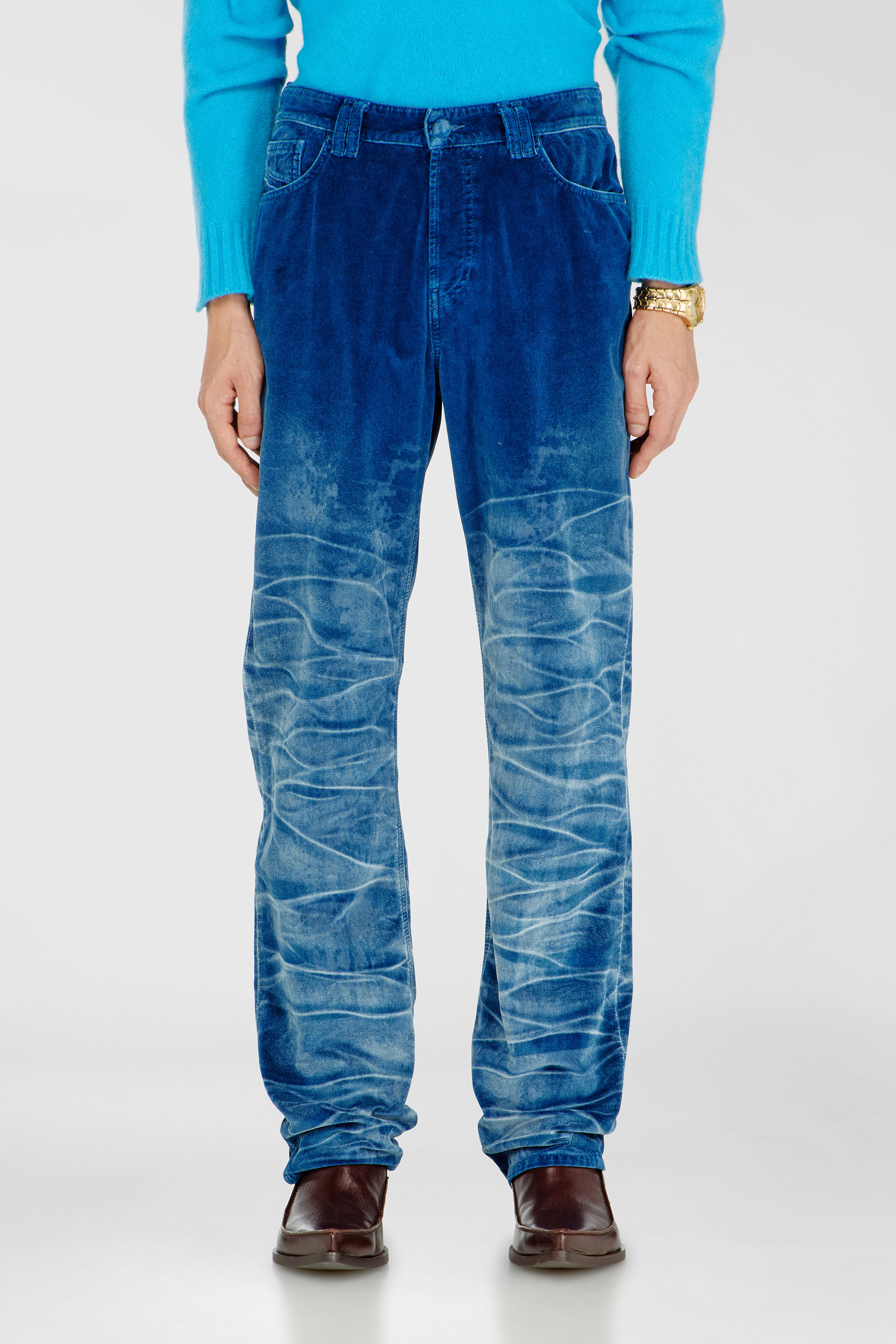 Diesel - Regular Jeans 1991 D-Voeed 003PF Uomo, Blu Scuro - Image 1