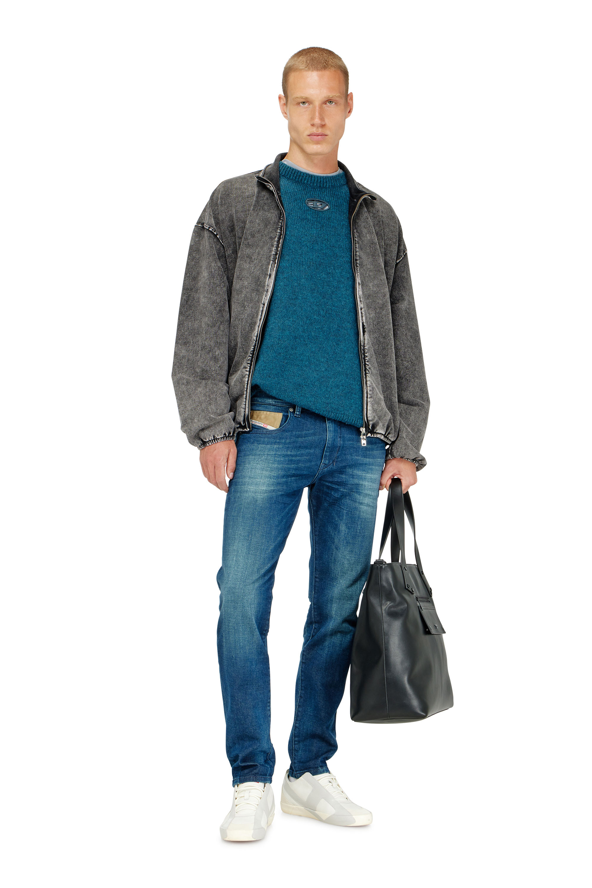 Diesel - Slim Jeans 2019 D-Strukt 0PBBZ Uomo, Blu medio - Image 1