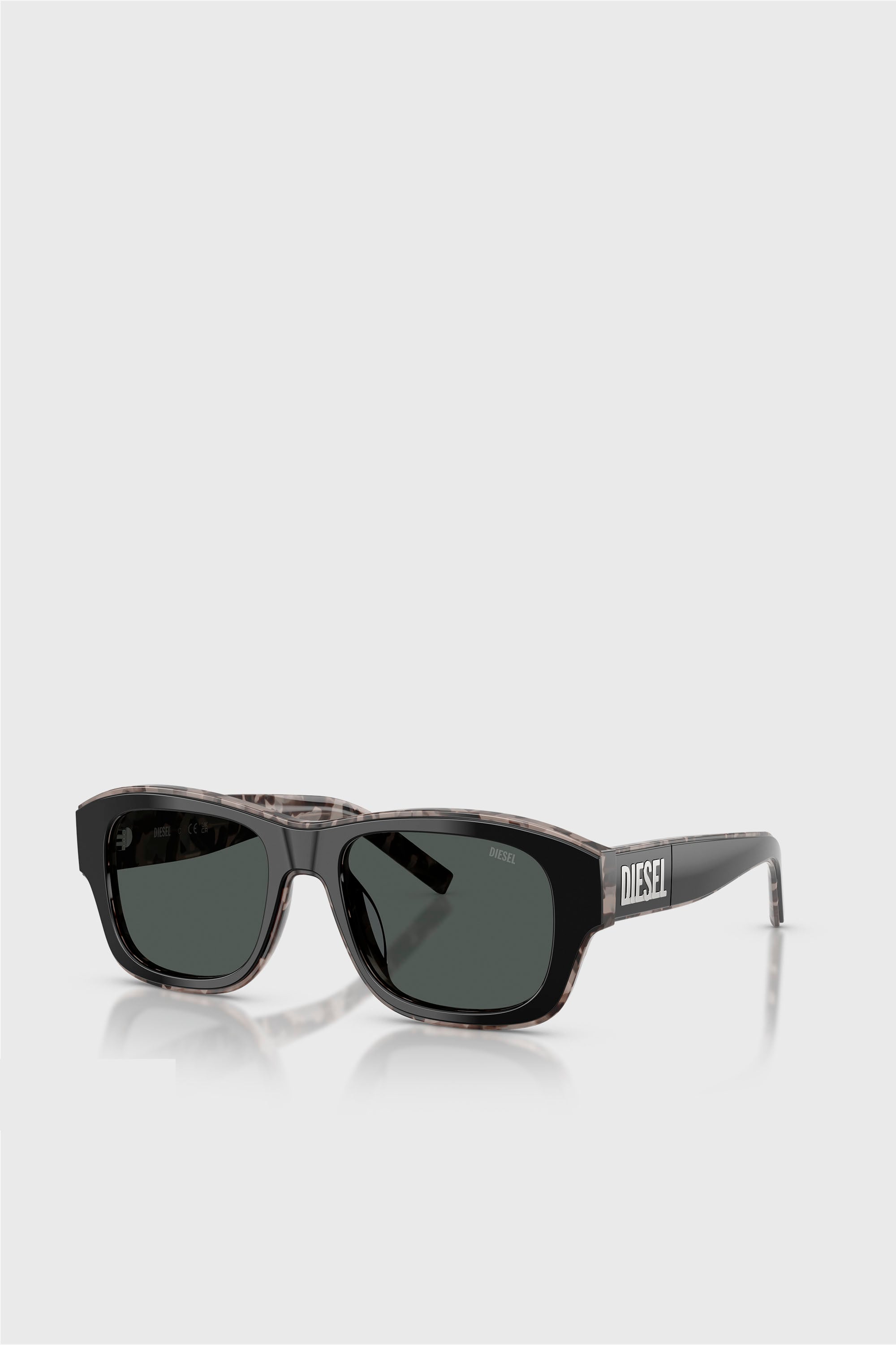 Diesel - 0DL2020U, Occhiali da sole rettangolari Unisex in Nero - 2