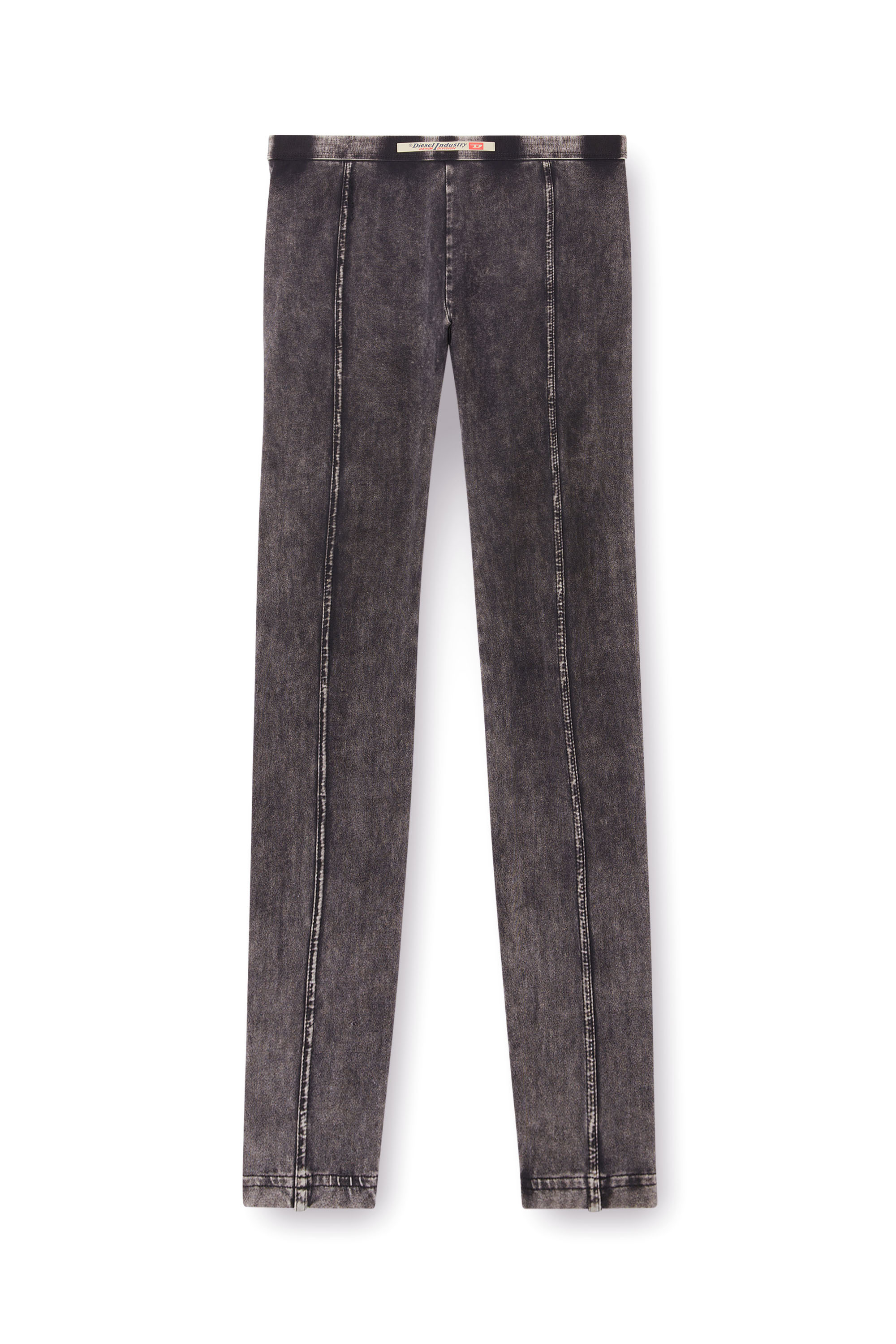 Diesel - ATHENA-DNM, Jeggings in jersey effetto denim Donna in Nero - 4
