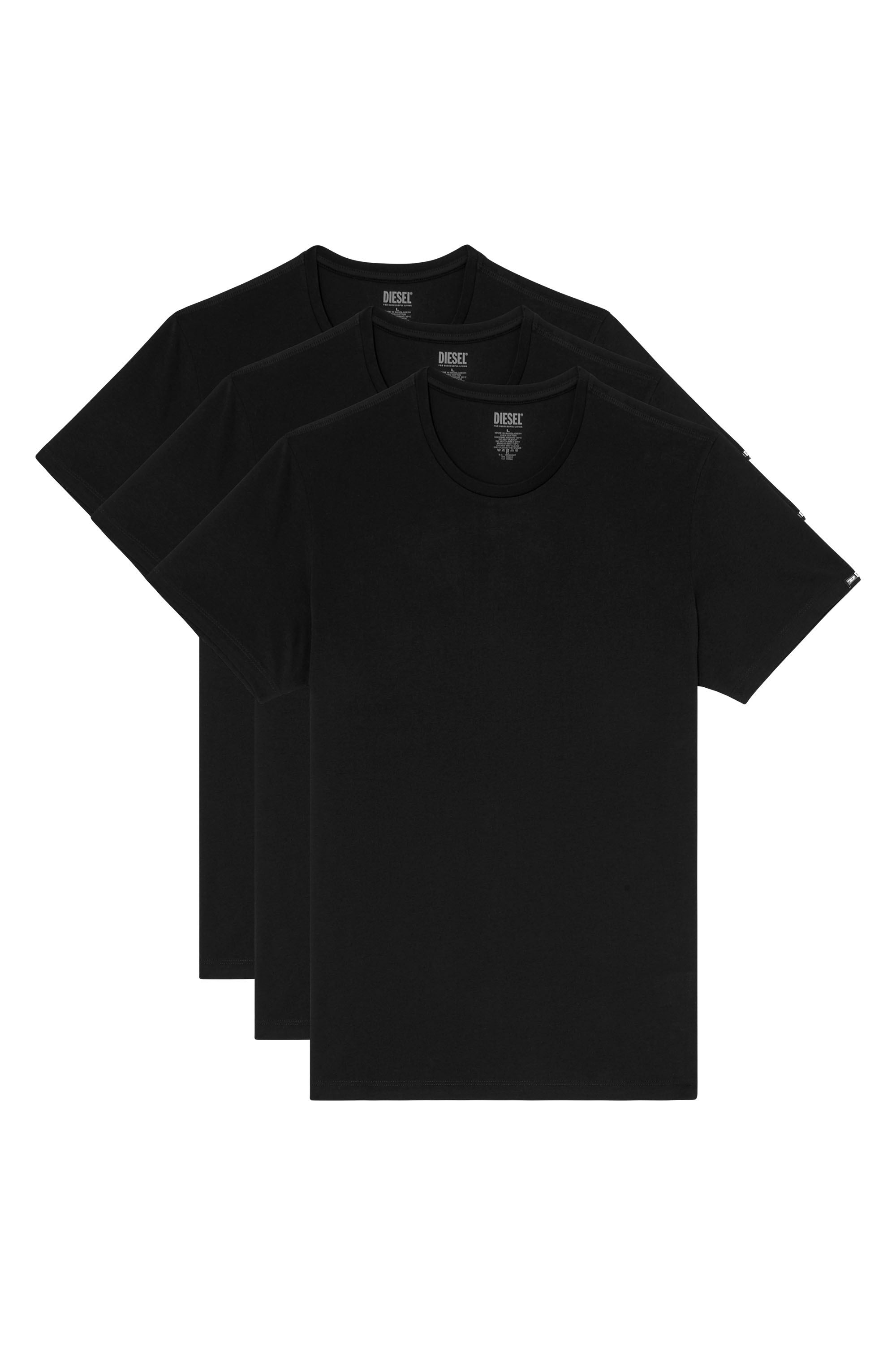 Diesel - RANDAL-D-CORE-3PACK, Set da tre T-shirt in cotone Uomo in Nero - 1