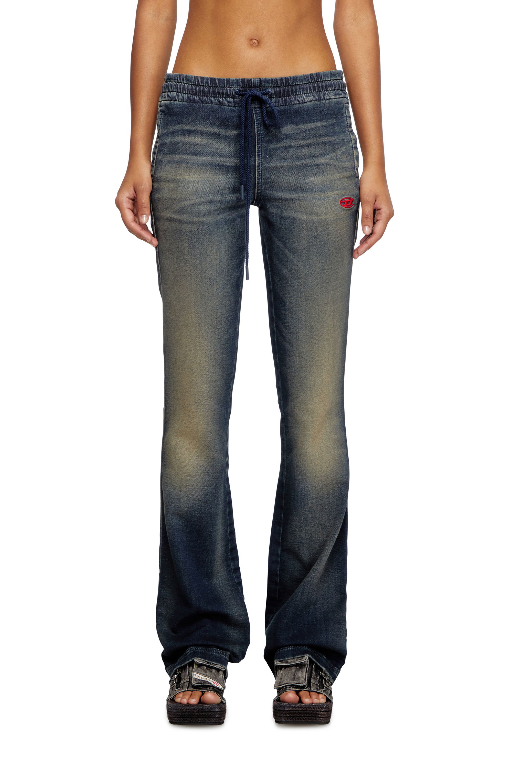 Diesel - Bootcut 2069 D-Ebbey Joggjeans® 068PM Donna, Blu Scuro - Image 1