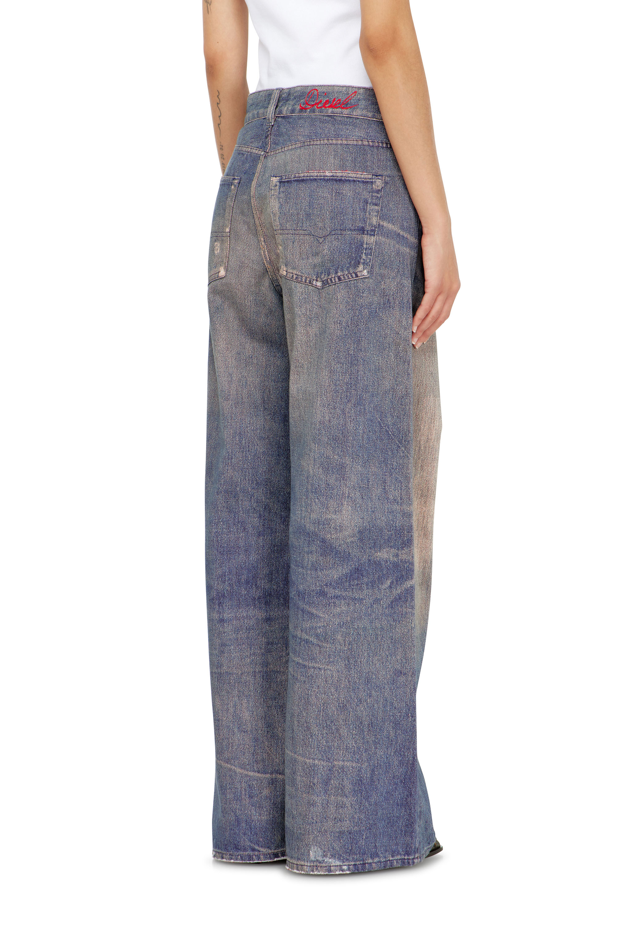 Diesel - Relaxed Jeans 1996 D-Sire 09P95 Donna, Blu Scuro - Image 5
