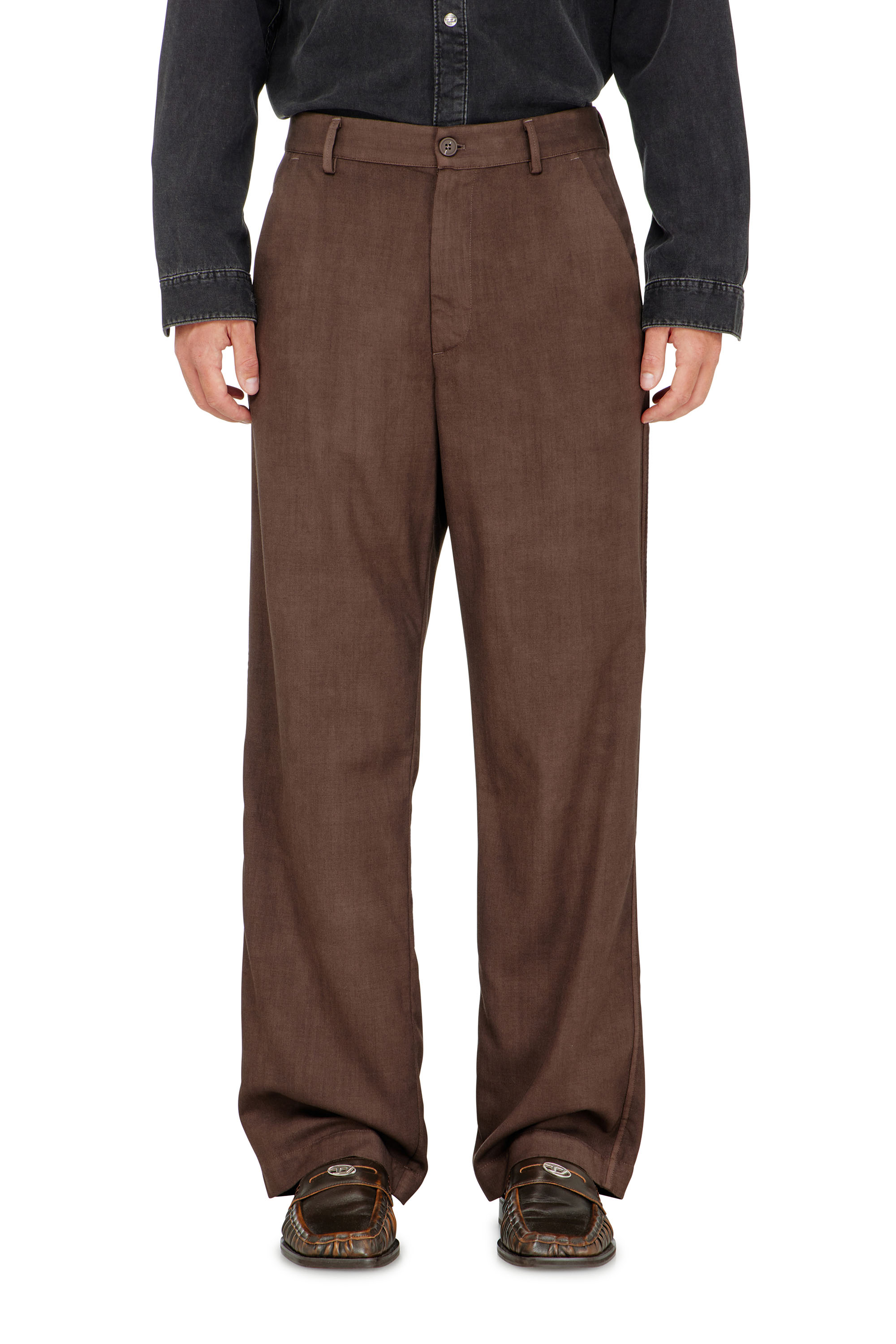 Diesel - P-HANT-CHINO-AECB, Pantaloni chino in lana stretch leggera Uomo in ToBeDefined - 2