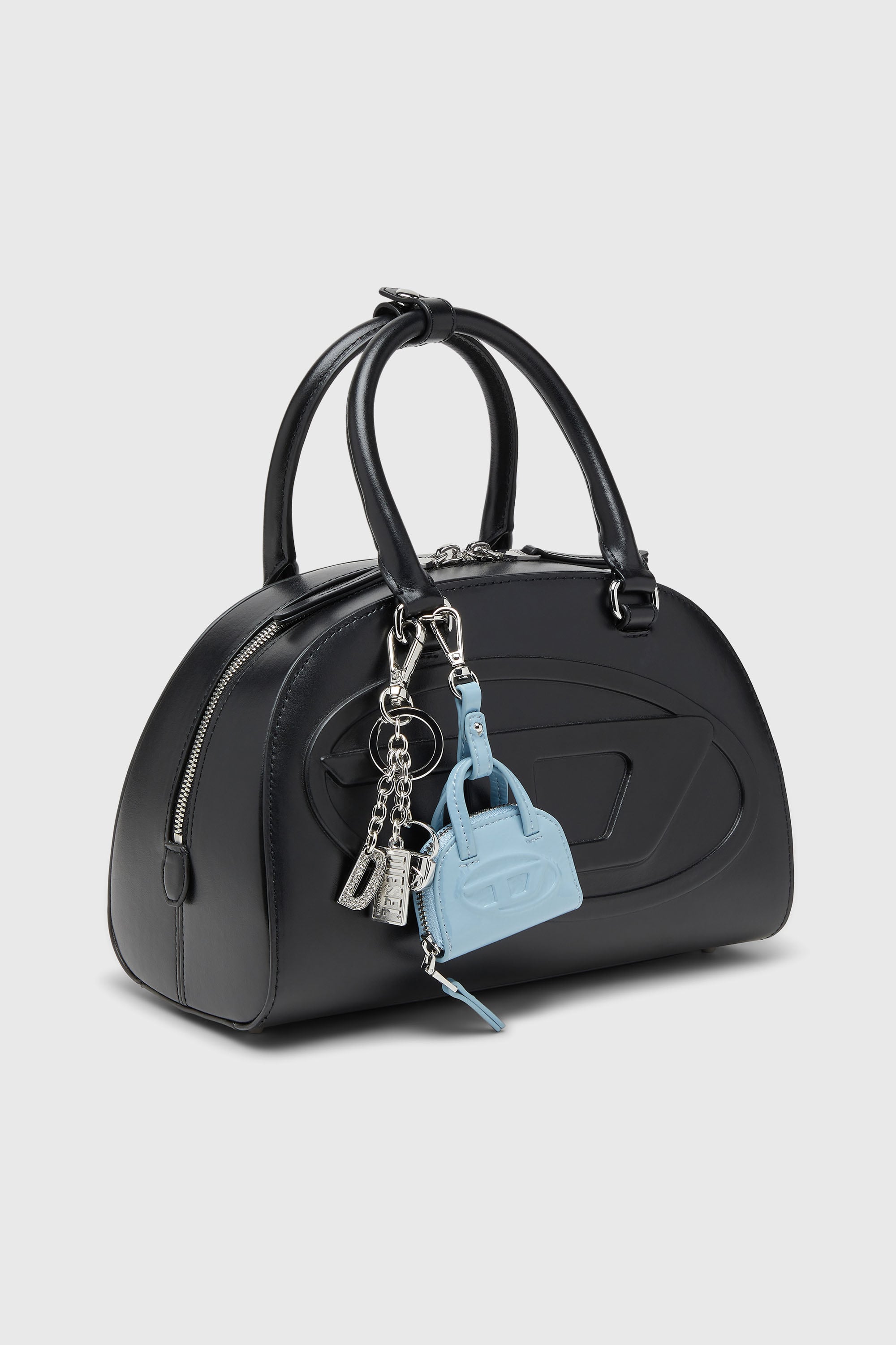 Diesel - 1DR KEY MULTICHARM, Woman's Metal keyring with logo charms in Silver - 2