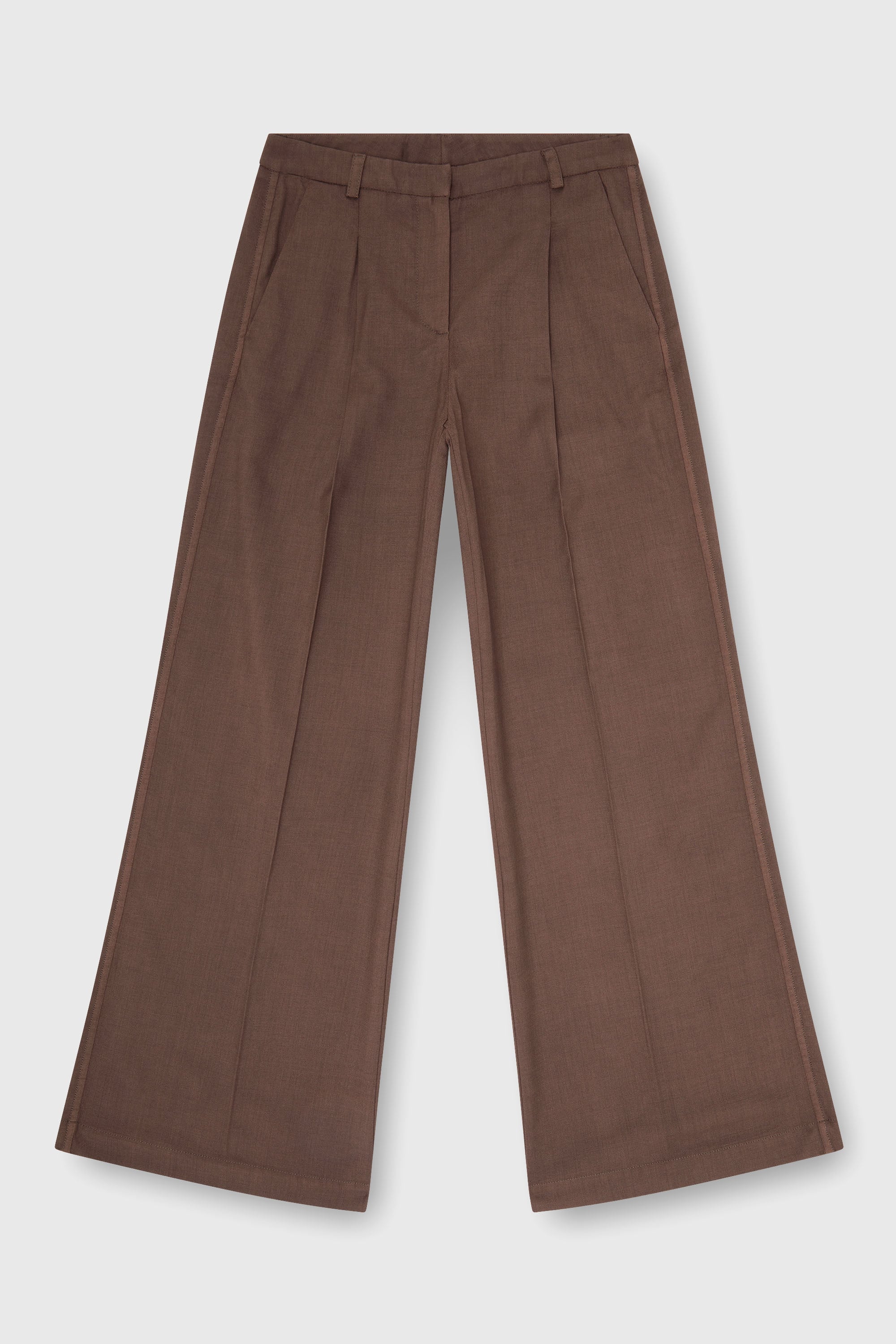 Diesel - P-ARIDE, Pantaloni wide plissettati in lana stretch Donna in ToBeDefined - 2