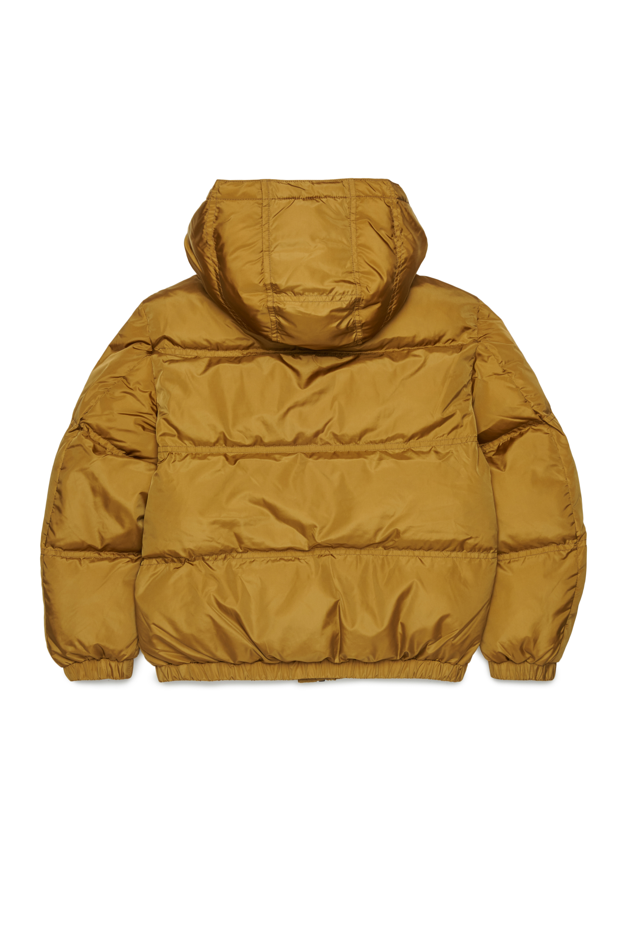 Diesel - JRIVON, Piumino con cappuccio e tasche oversize Unisex in Marrone - 2