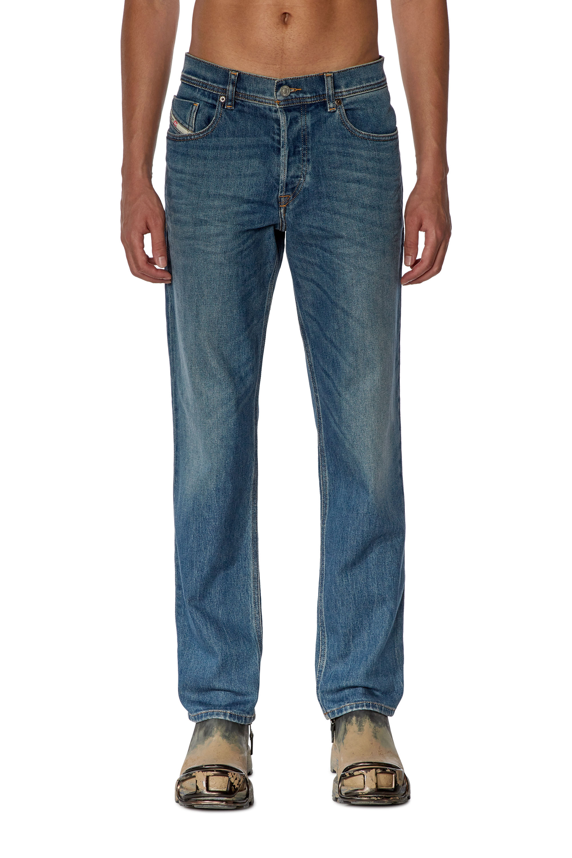 Diesel - Tapered Jeans 2023 D-Finitive 09F88, Blu medio - Image 1