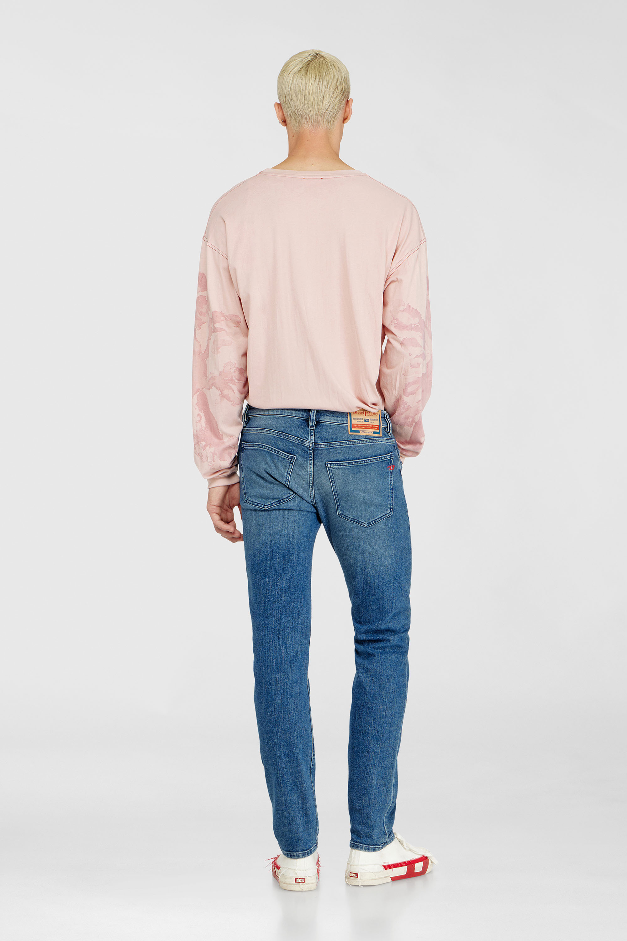 Diesel - Slim Jeans 2019 D-Strukt 0HDBK Uomo, Blu medio - Image 3