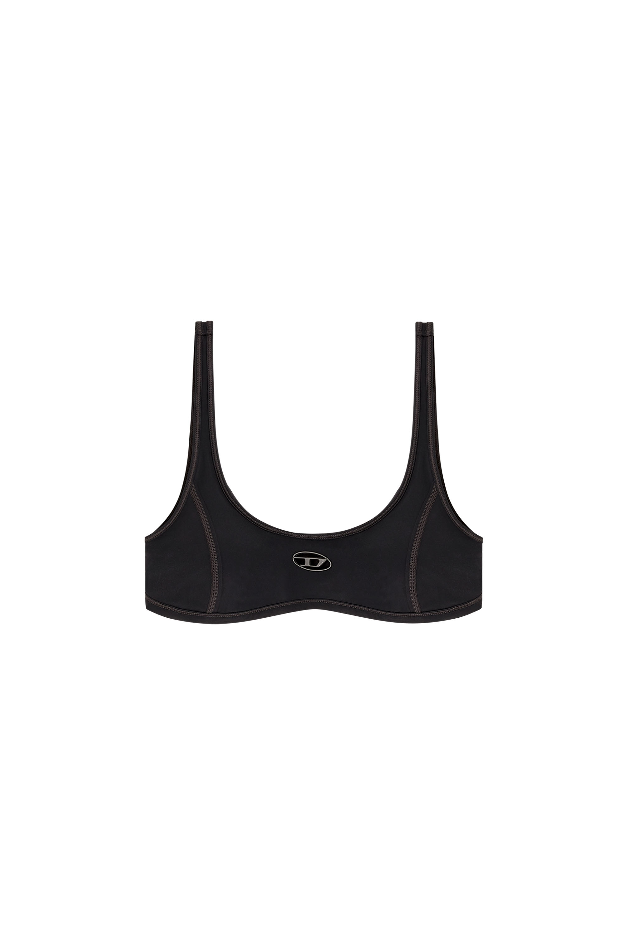 Diesel - CHELSEA-UTLT, Reggiseno sportivo con logo cut-out Donna in Nero - 3