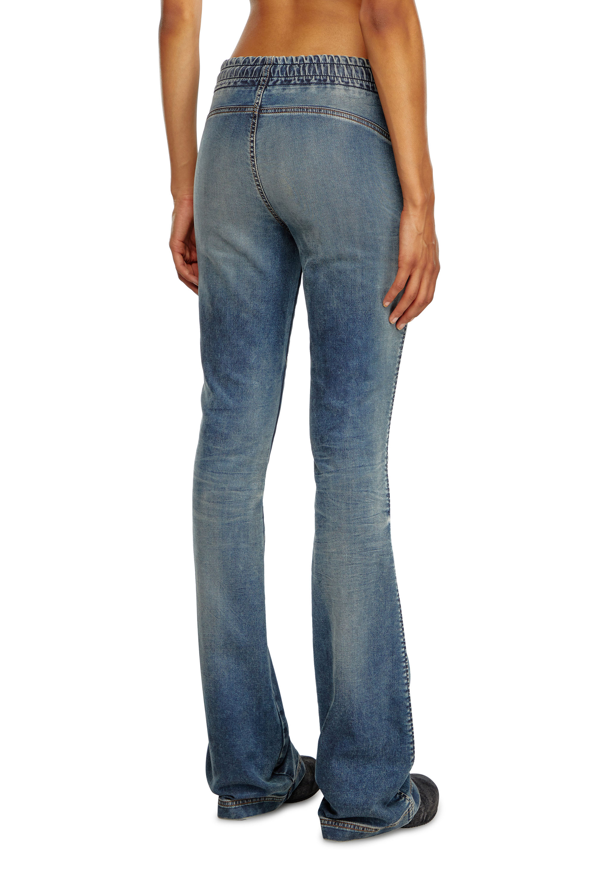 Diesel - Donna Bootcut and Flare 2069 D-Ebbey Joggjeans® 068LZ, Blu medio - Image 3