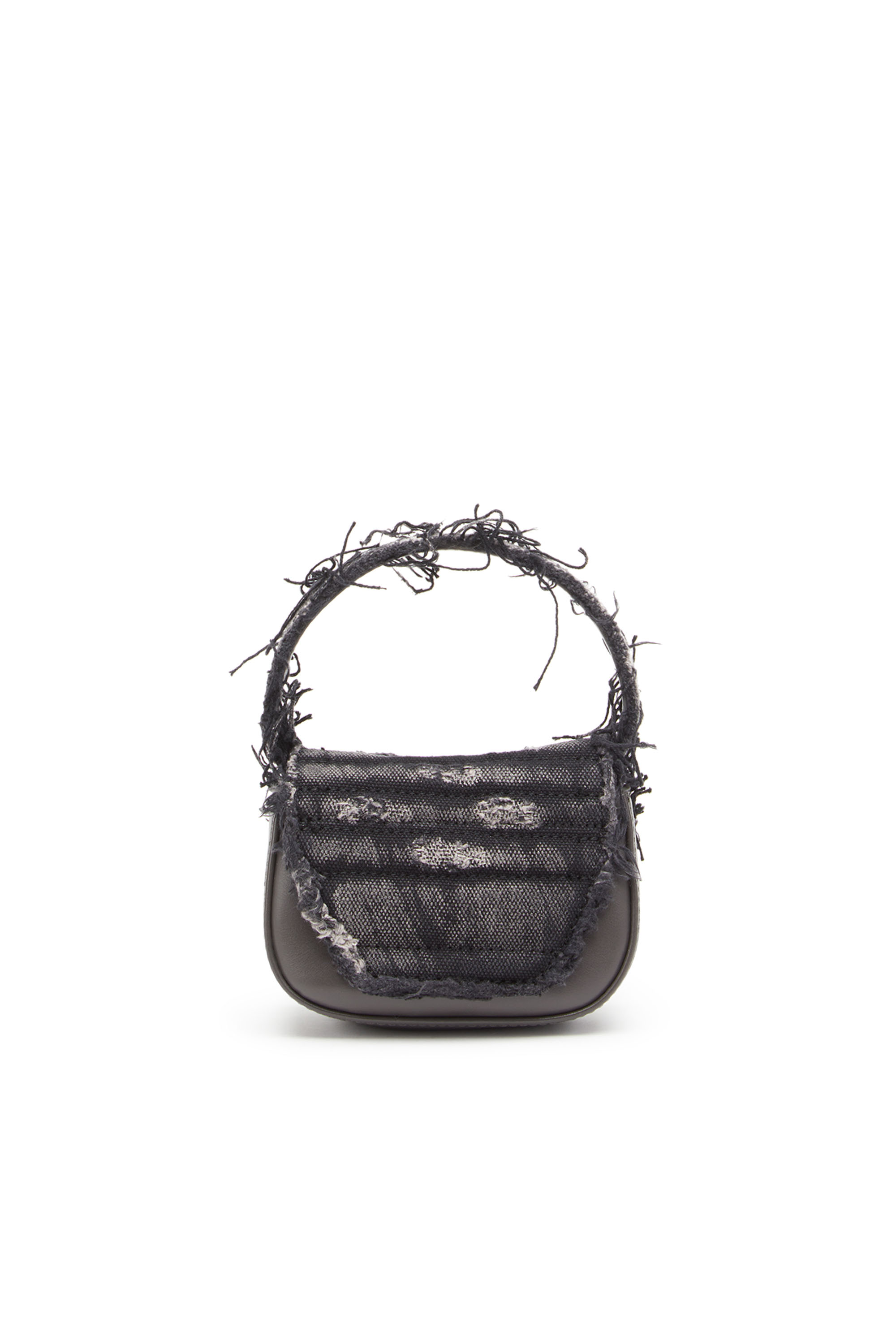 Diesel - 1DR XS, 1DR XS - Iconica mini borsa in tela con cristalli Donna in Nero - 3