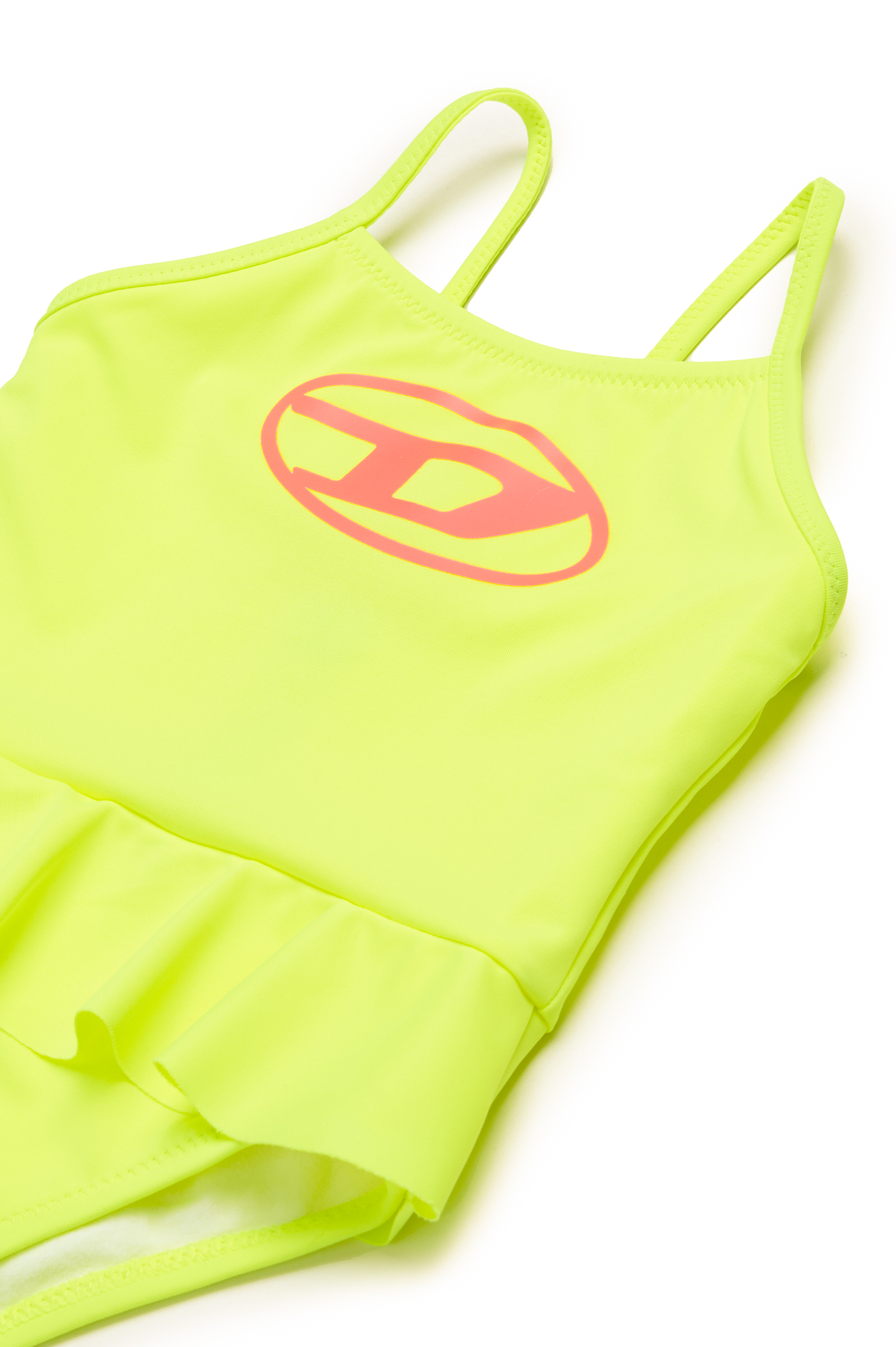 Diesel - MIAREB, Costume intero con ruches e stampa Oval D Donna in Giallo - 3