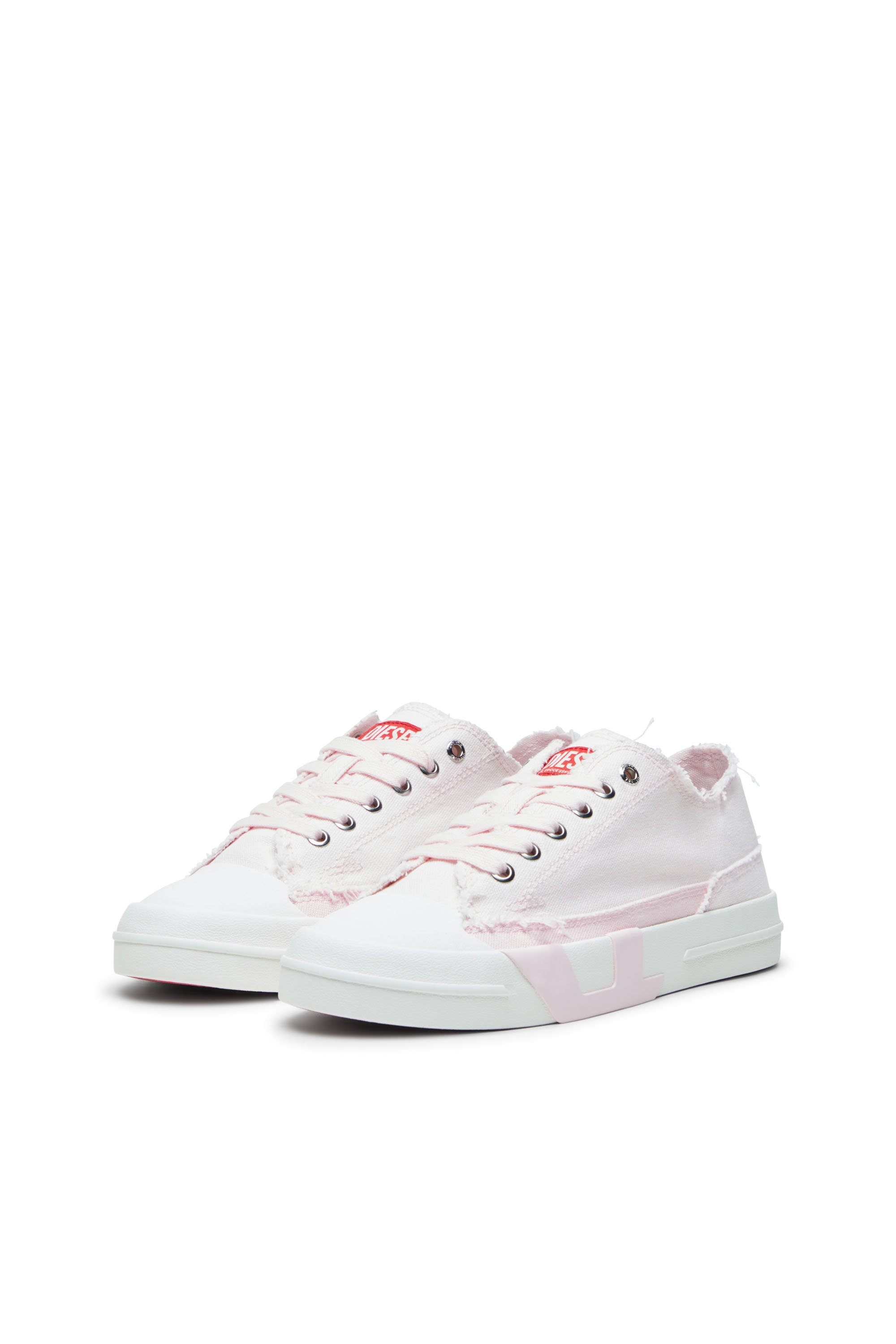 Diesel - S-D-VERSE LOW W, S-D-Verse-Sneaker in canvas sfrangiato Donna in Multicolor - 8