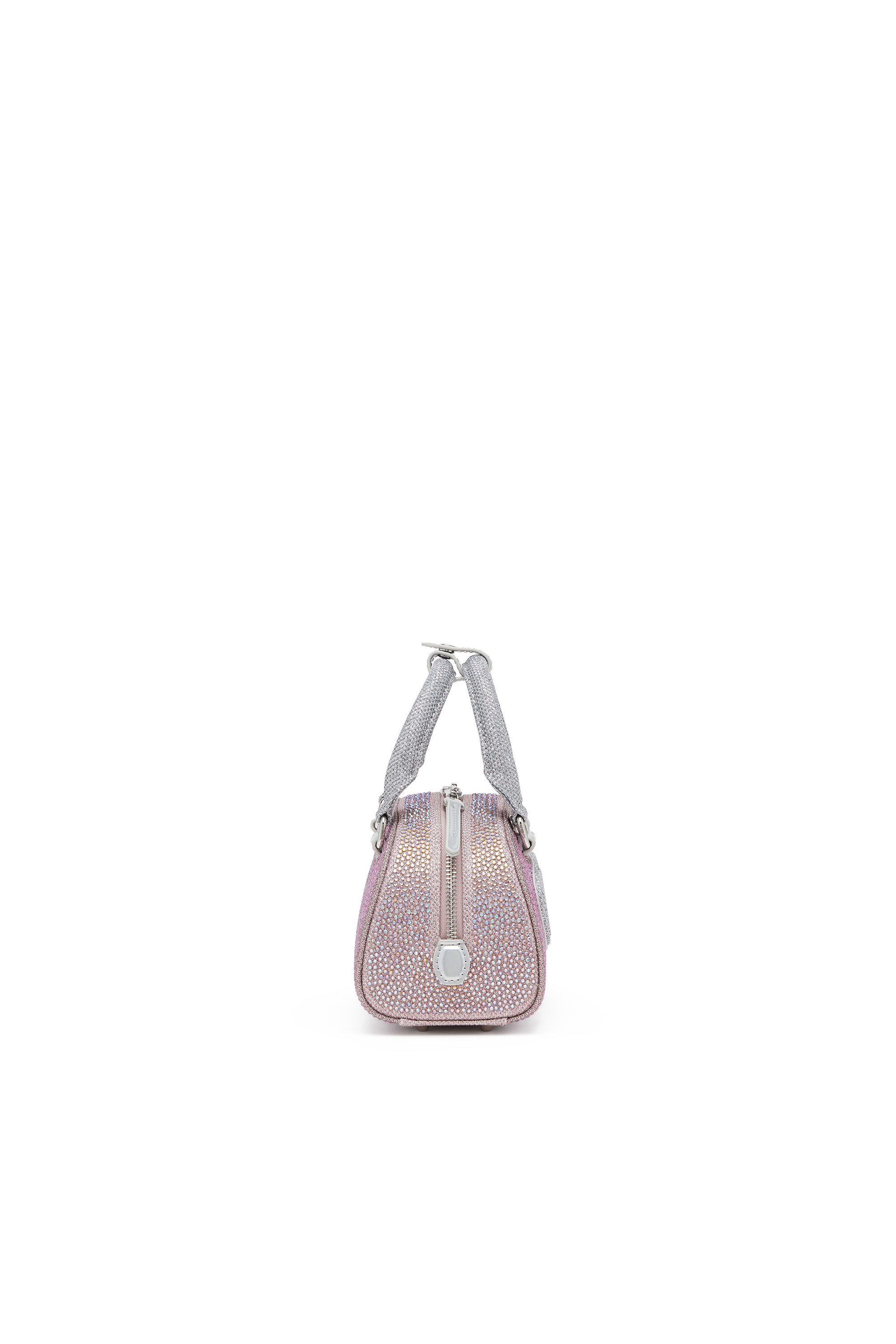 Diesel - 1DR DOME CROSSBODY, 1DR Dome - Borsa bowling piccola in crystal lurex Donna in Rosa - 4