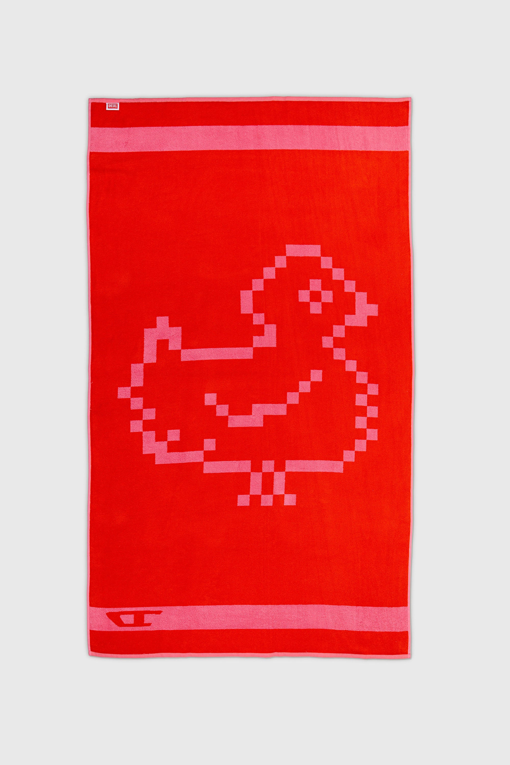 Diesel - 1018133  PIXEL TOYS 1 PINK/RED TOWEL, Telo in spugna 100x180 cm Unisex in Rosso - 2