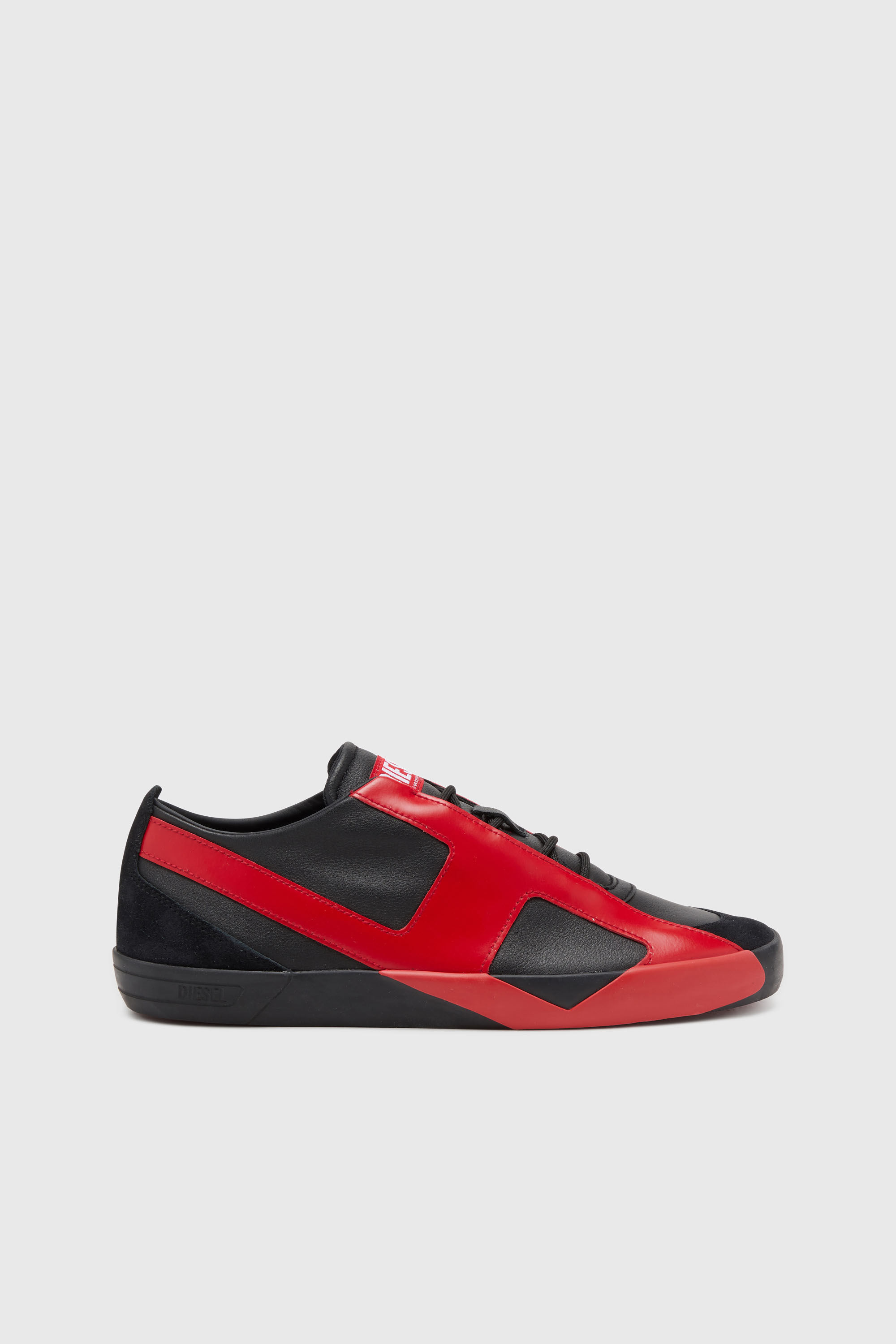 Diesel - S-SLANTE-D LOW, S-Slante-D-Sneaker in pelle e suede con logo D Uomo in Multicolor - 1