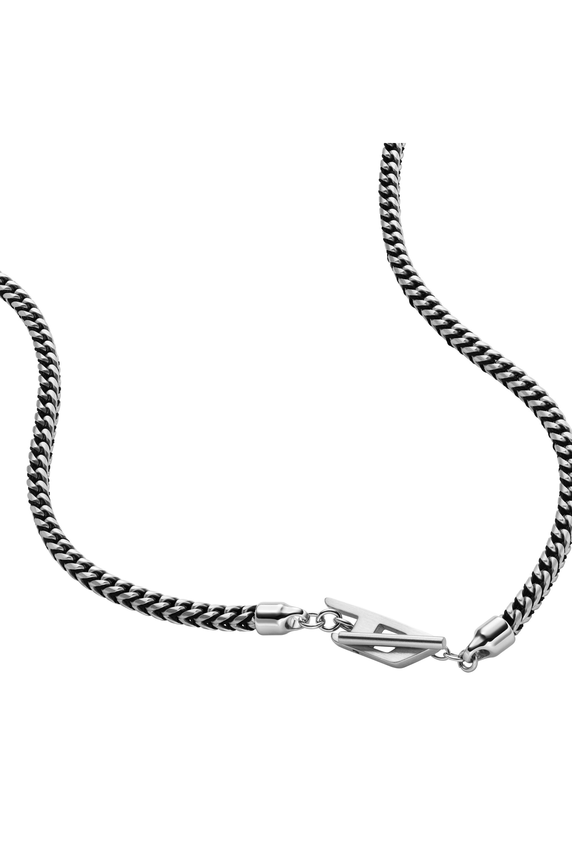 Diesel - DX1552040 JEWEL, Collana a catena in acciaio inossidabile Unisex in Argento - 1