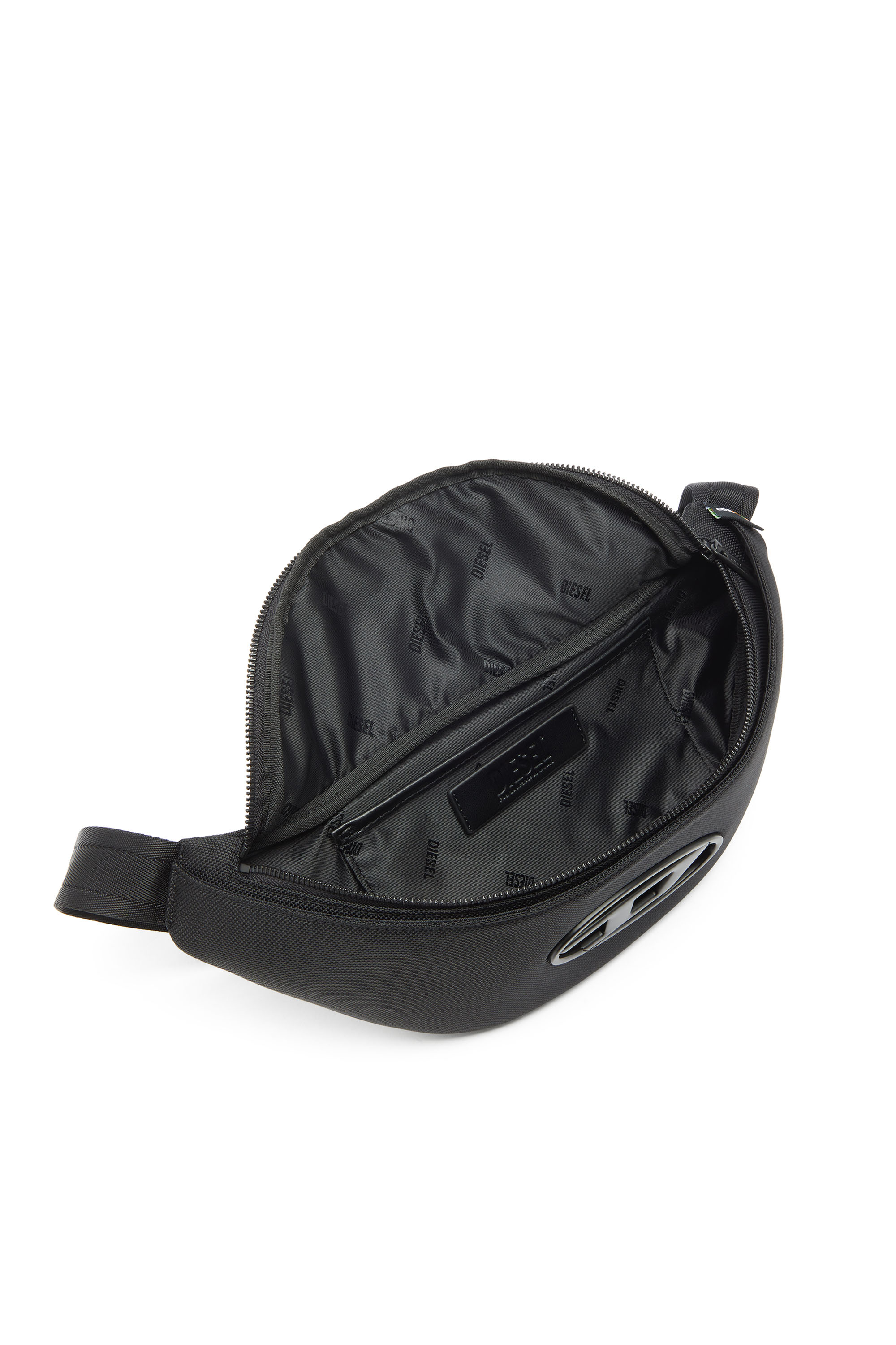 Diesel - HOLI-D BELT BAG M, Holi-D - Marsupio in nylon con tasca interna Unisex in Nero - 3