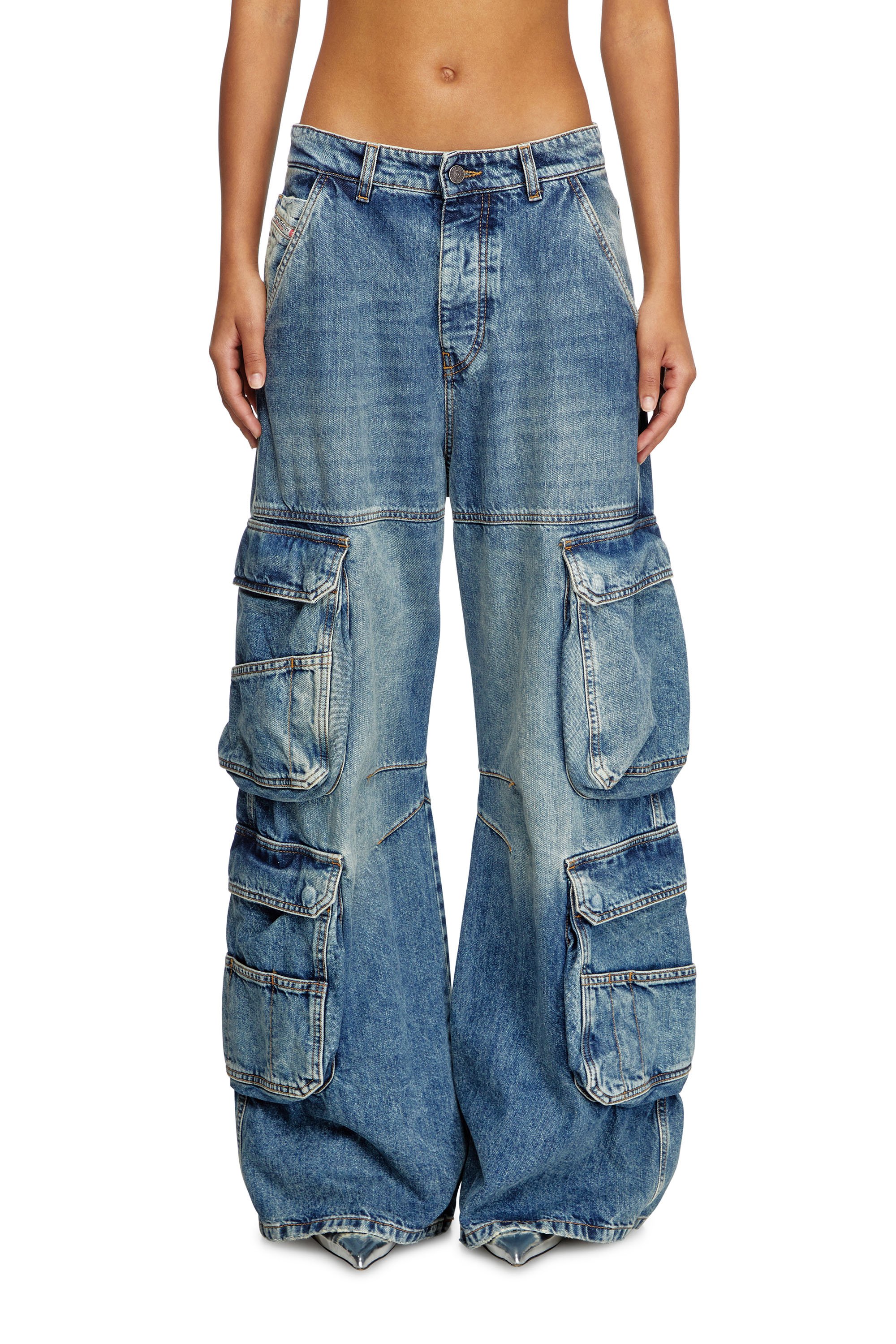 Diesel - Relaxed Jeans 1996 D-Sire 0NLAX Donna, Blu medio - Image 1