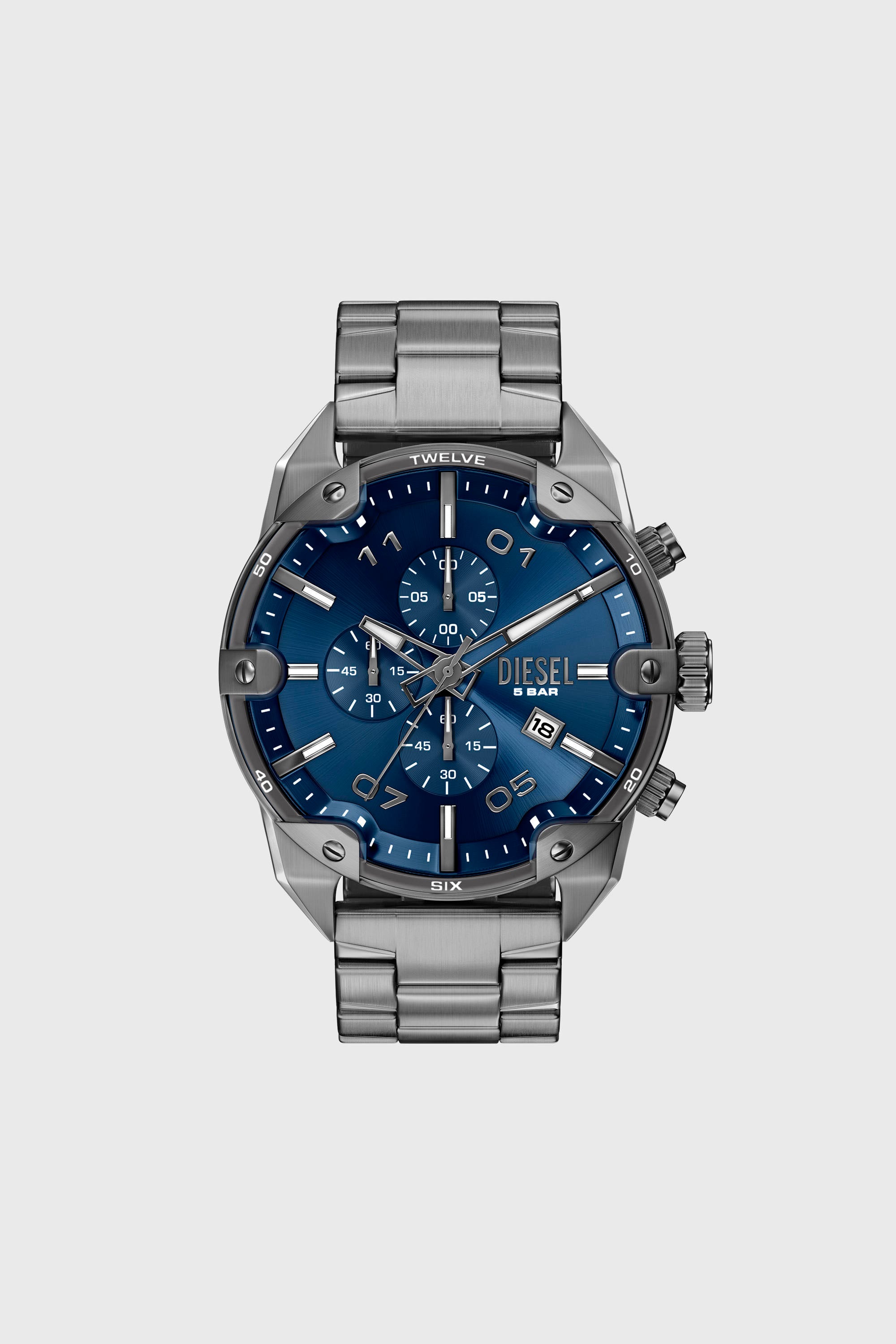 Diesel - DZ4724 WATCH, Orologio Spiked in acciaio inox Uomo in Grigio - 1