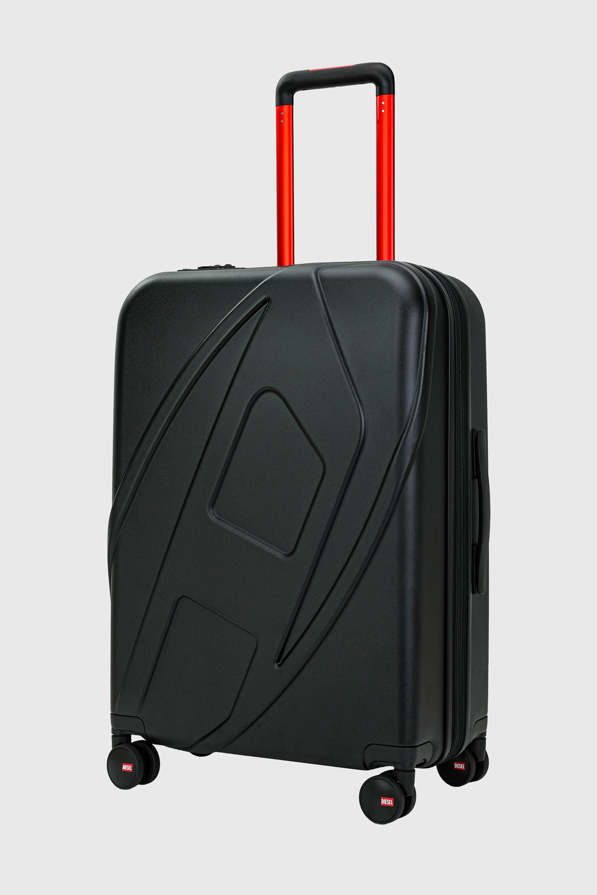 Diesel - LU0043 HARD LUGGAGE - DSL012, Valigia Oval D taglia M Unisex in Nero - 5