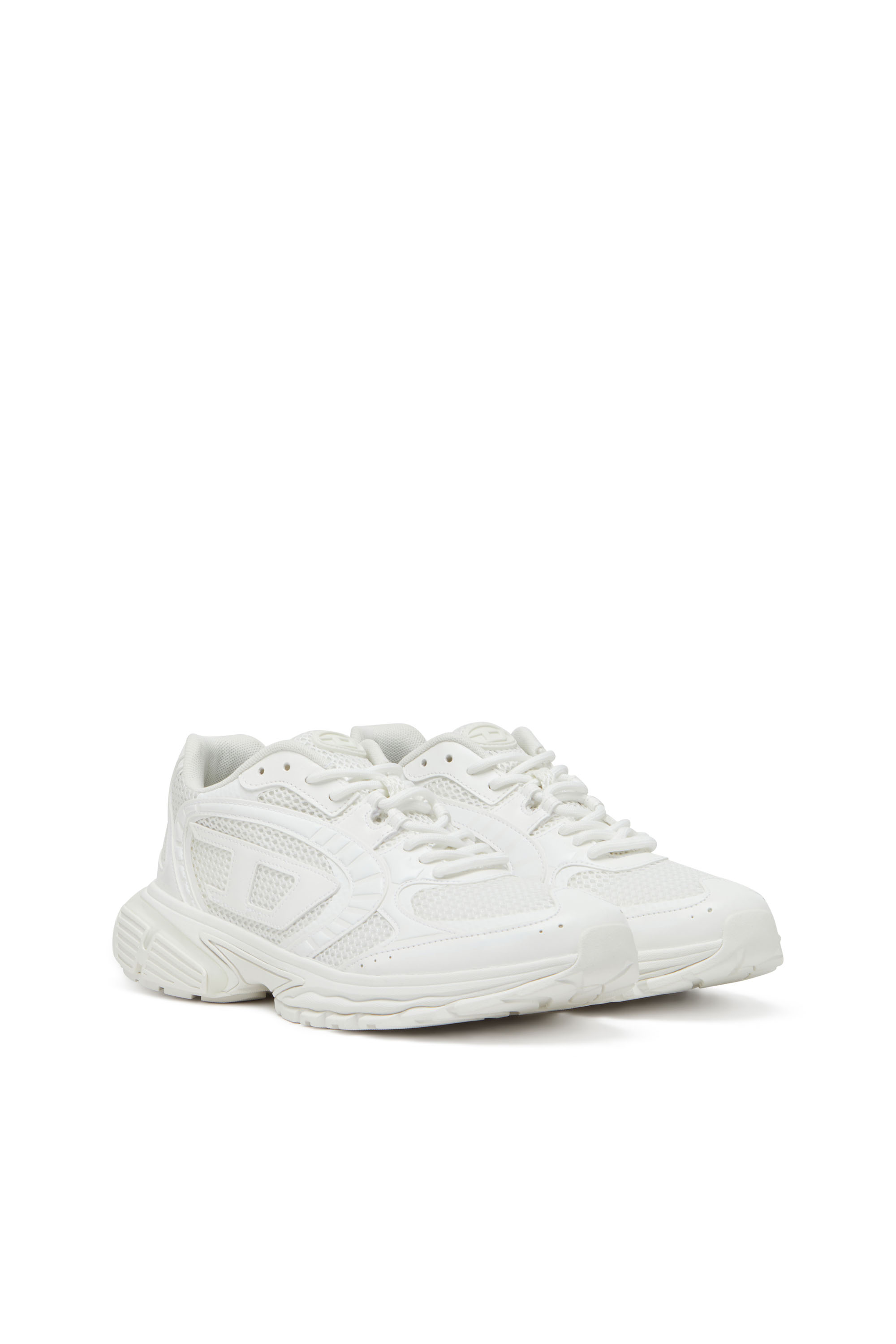 Diesel - S-PRO-V-DENSE LOW, Sneaker in rete con logo Oval D Uomo in Bianco - 2