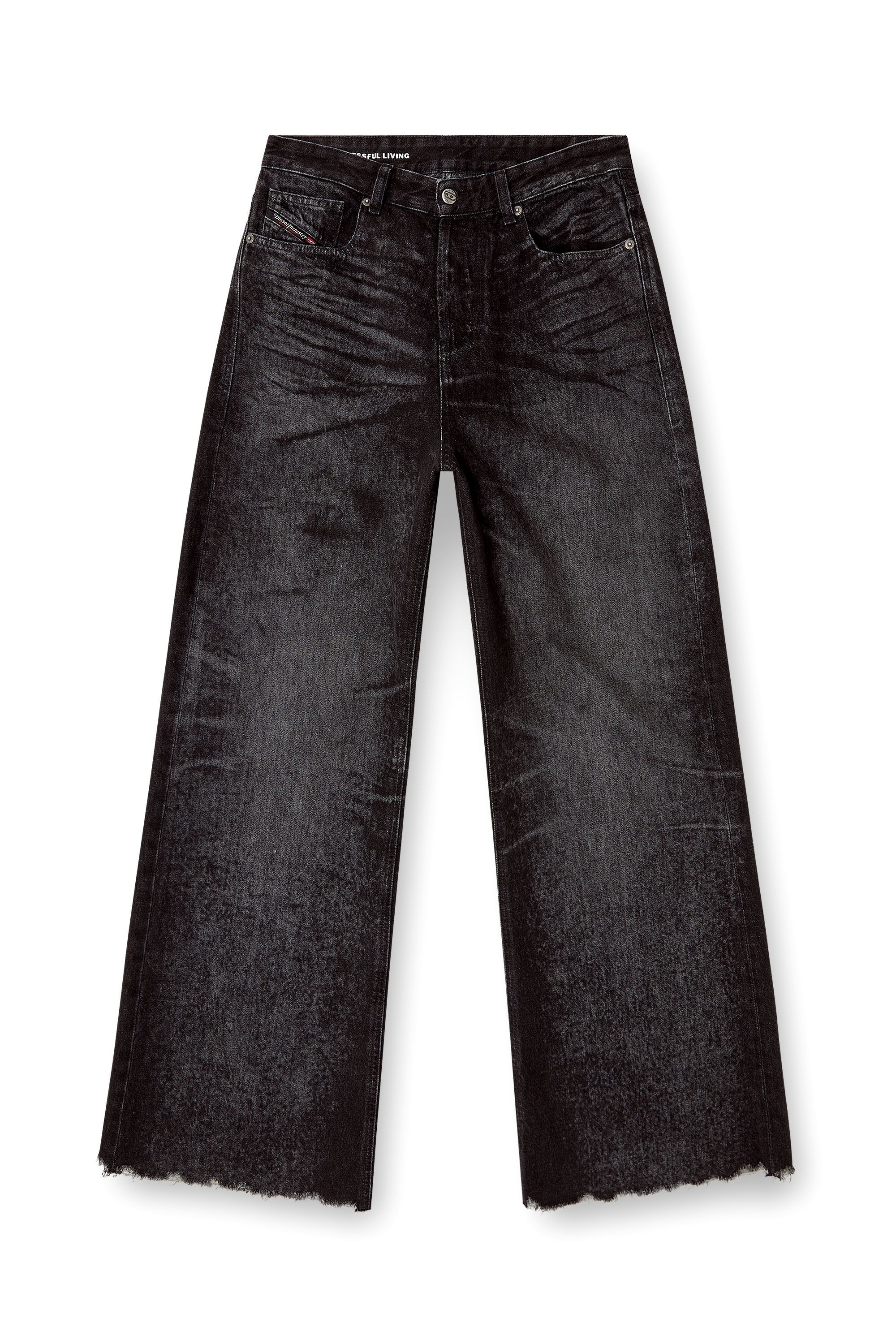 Diesel - Relaxed Jeans 1996 D-Sire 007DB Donna, Nero/Grigio scuro - Image 3