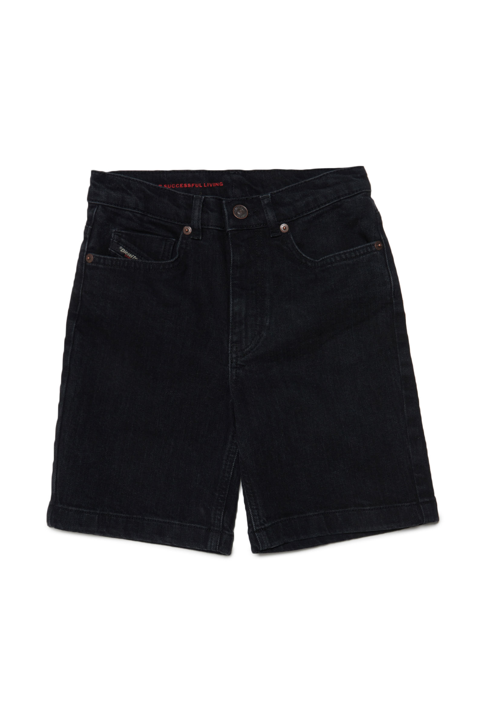 Diesel - D-MACS-SH-J, Man Bermuda shorts in denim in Black - Image 1
