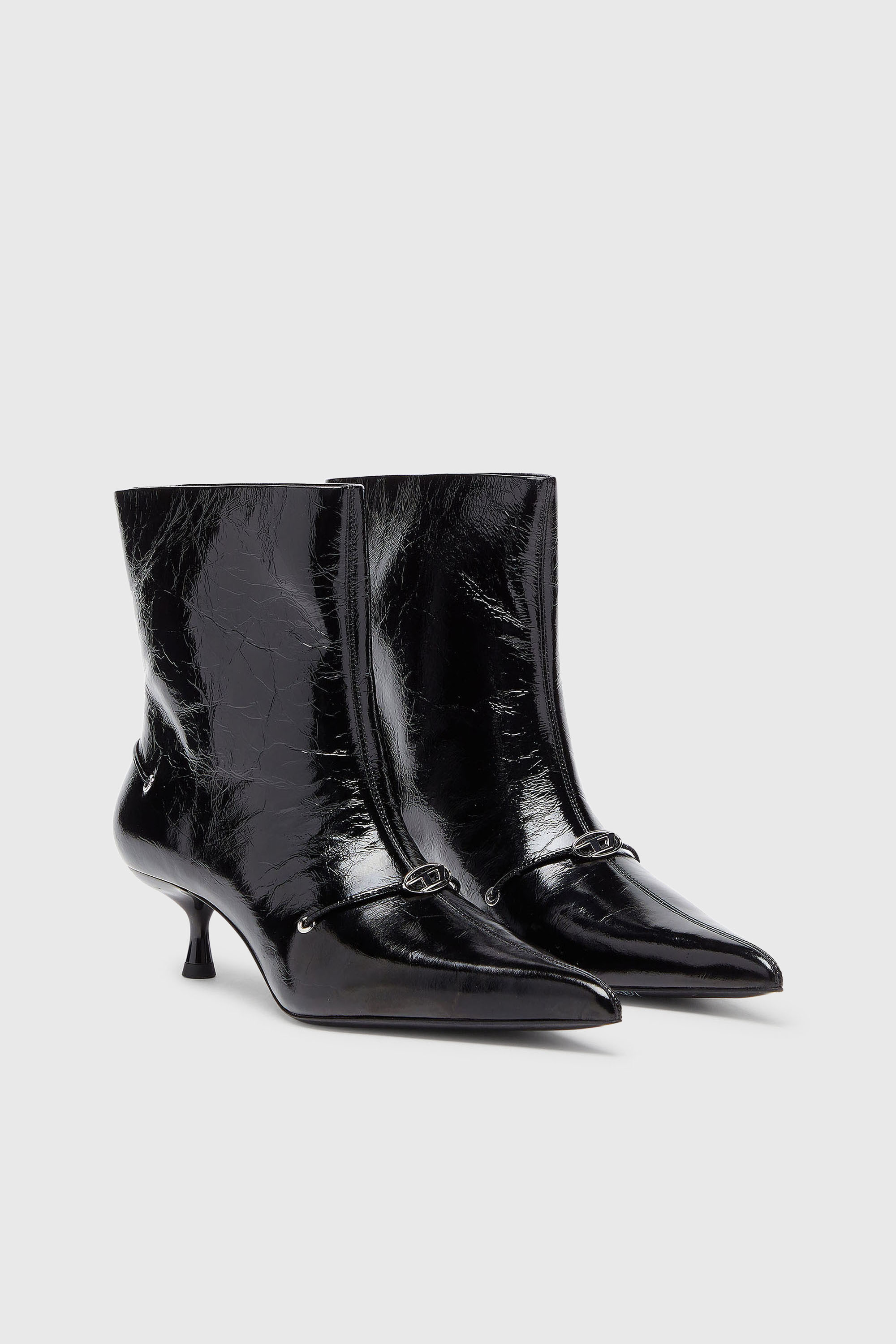 Diesel - D-JEWELS  40 TUBE, D-Jewels - Stivaletti in pelle naplak Donna in Nero - 2