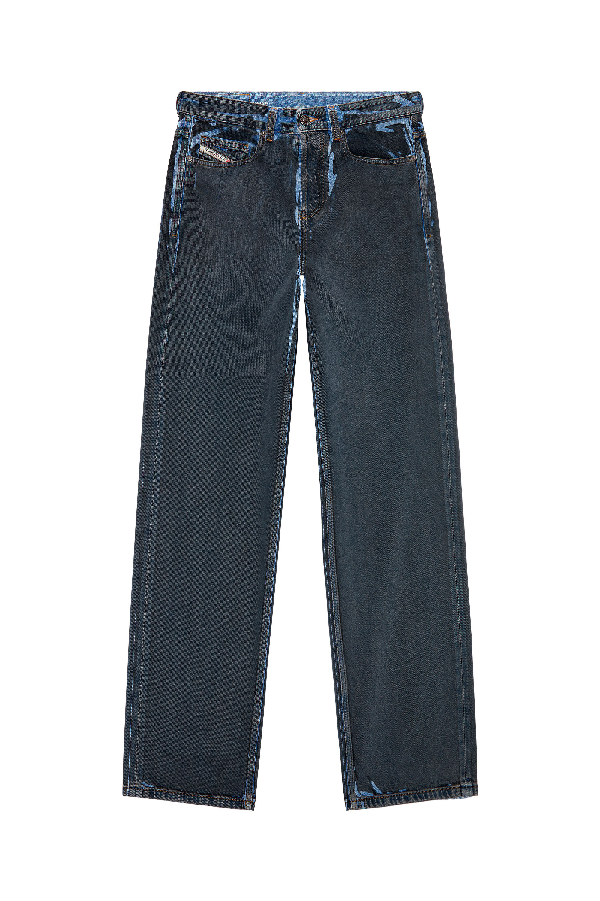 Diesel - Straight Jeans 2001 D-Macro 09I47, Nero/Grigio scuro - Image 6