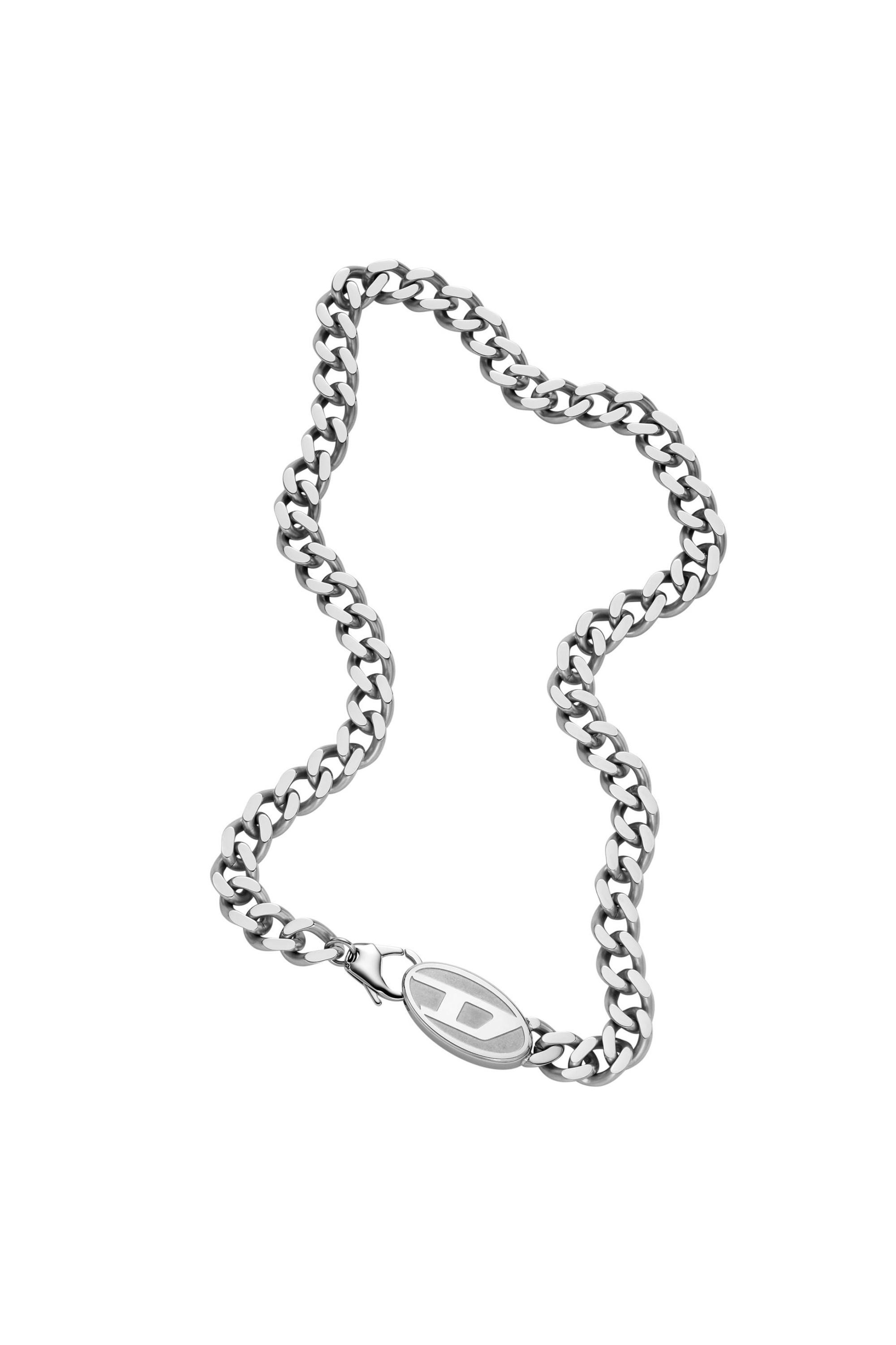 Diesel - DX1509, Unisex Stainless steel chain necklace in Silver - Image 2