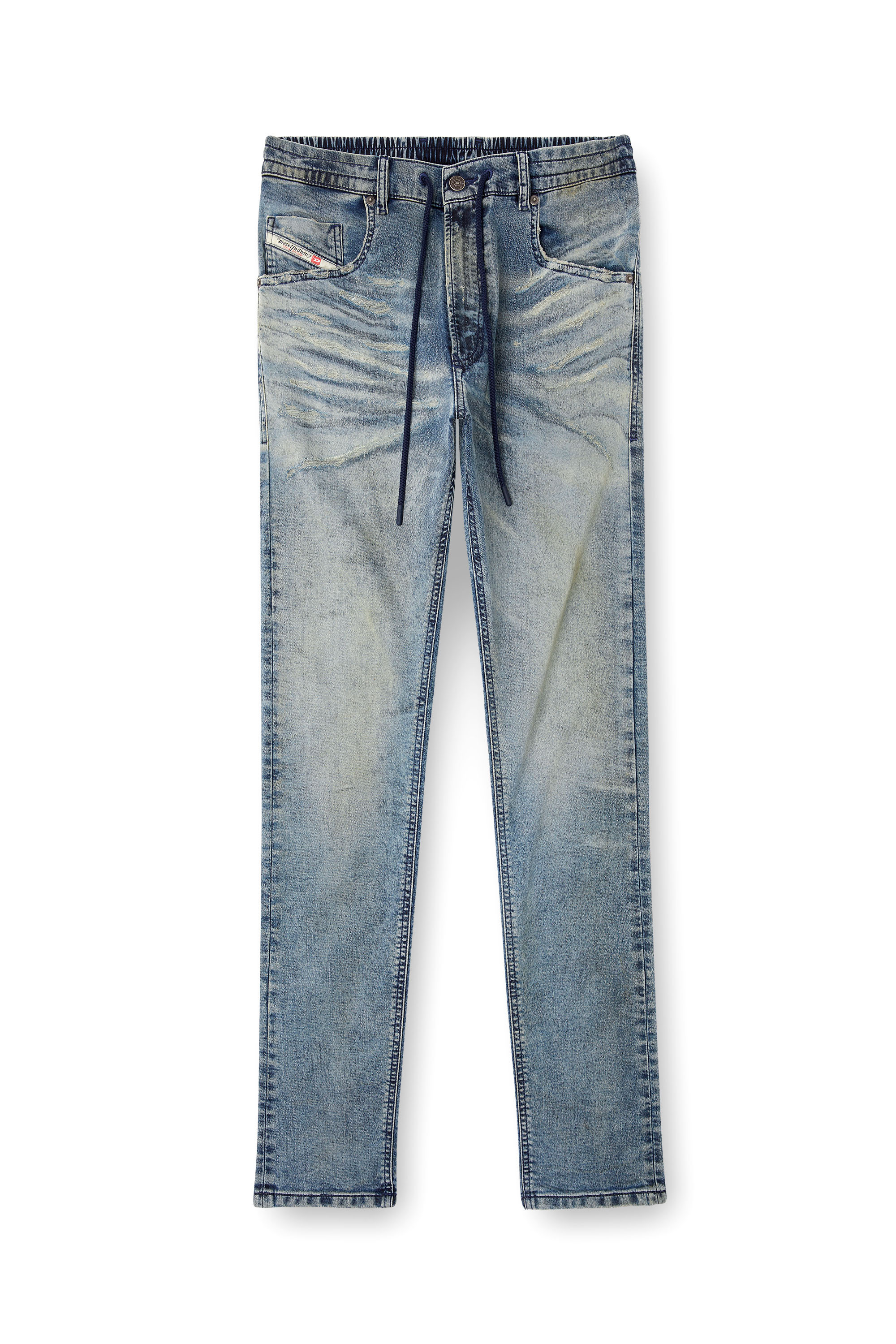 Diesel - Regular 2032 D-Krooley Joggjeans® 09M37 Uomo, Blu medio - Image 3