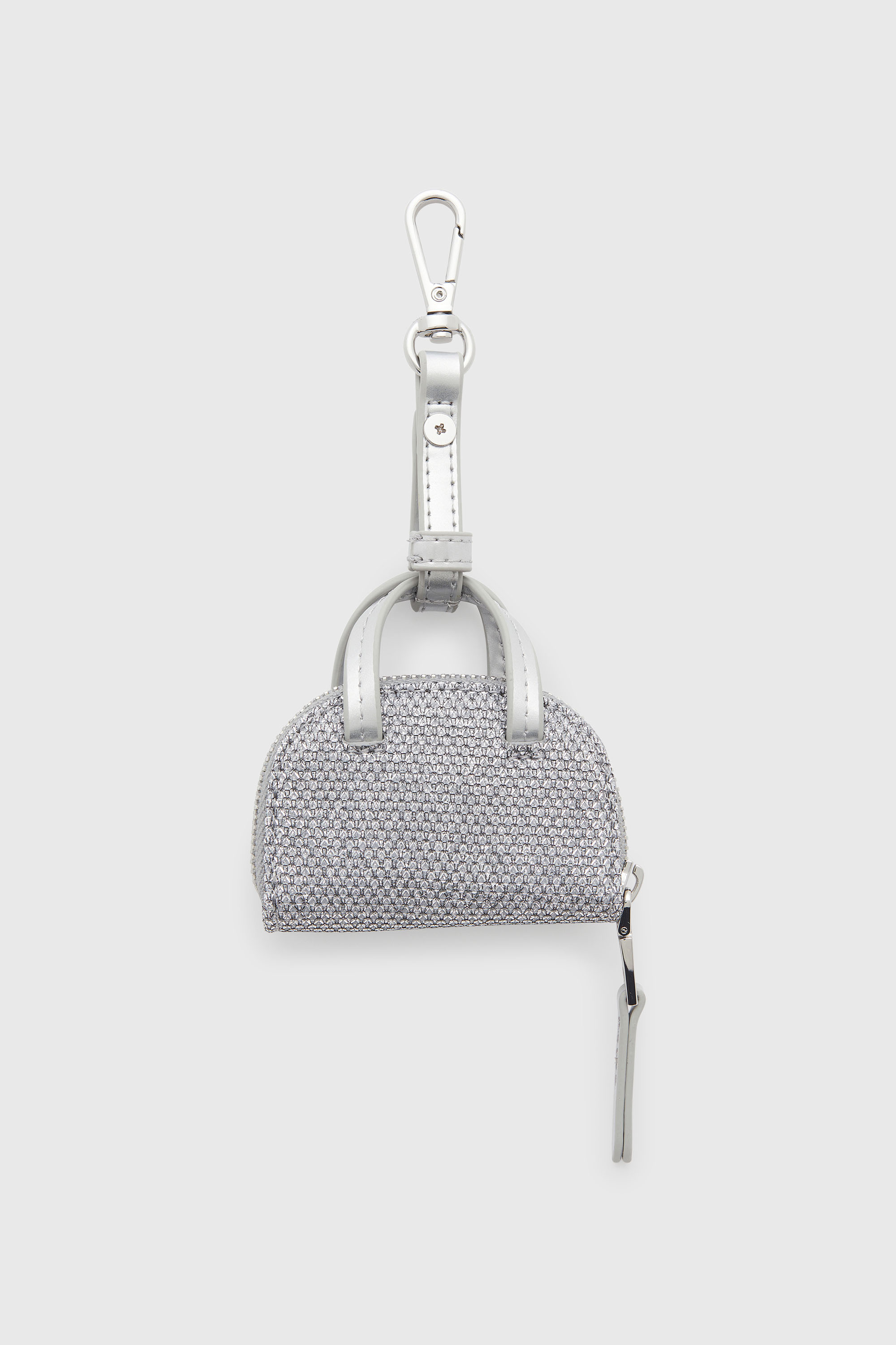 Diesel - 1DR DOME CHARMS, 1DR Dome - Charm in tessuto lurex Donna in Argento - 2