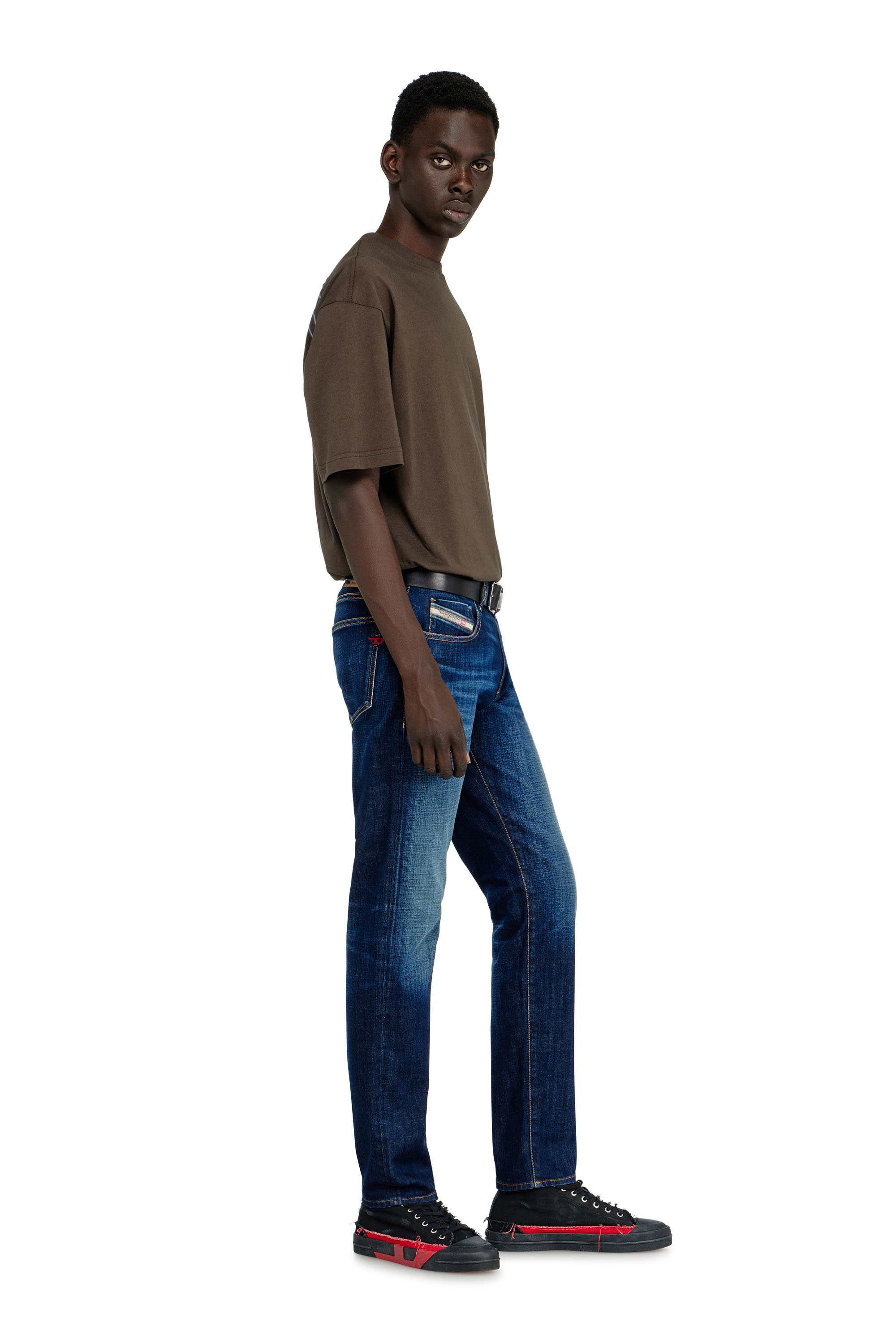 Diesel - Slim Jeans 2019 D-Strukt 09L61 Uomo, Blu medio - Image 4