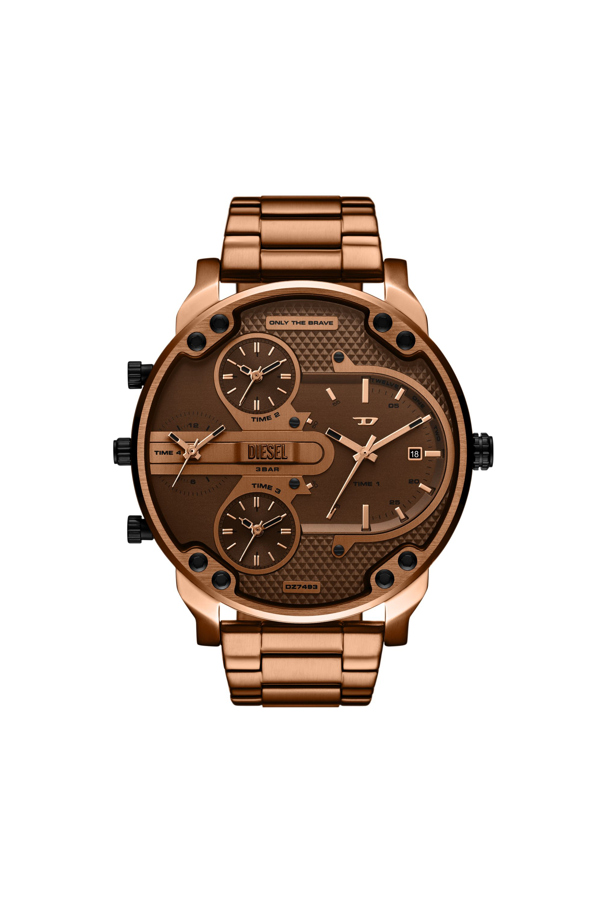 Diesel - DZ7493 WATCH, Orologio Mr. Daddy slim in acciaio inossidabile Uomo in Marrone - 1