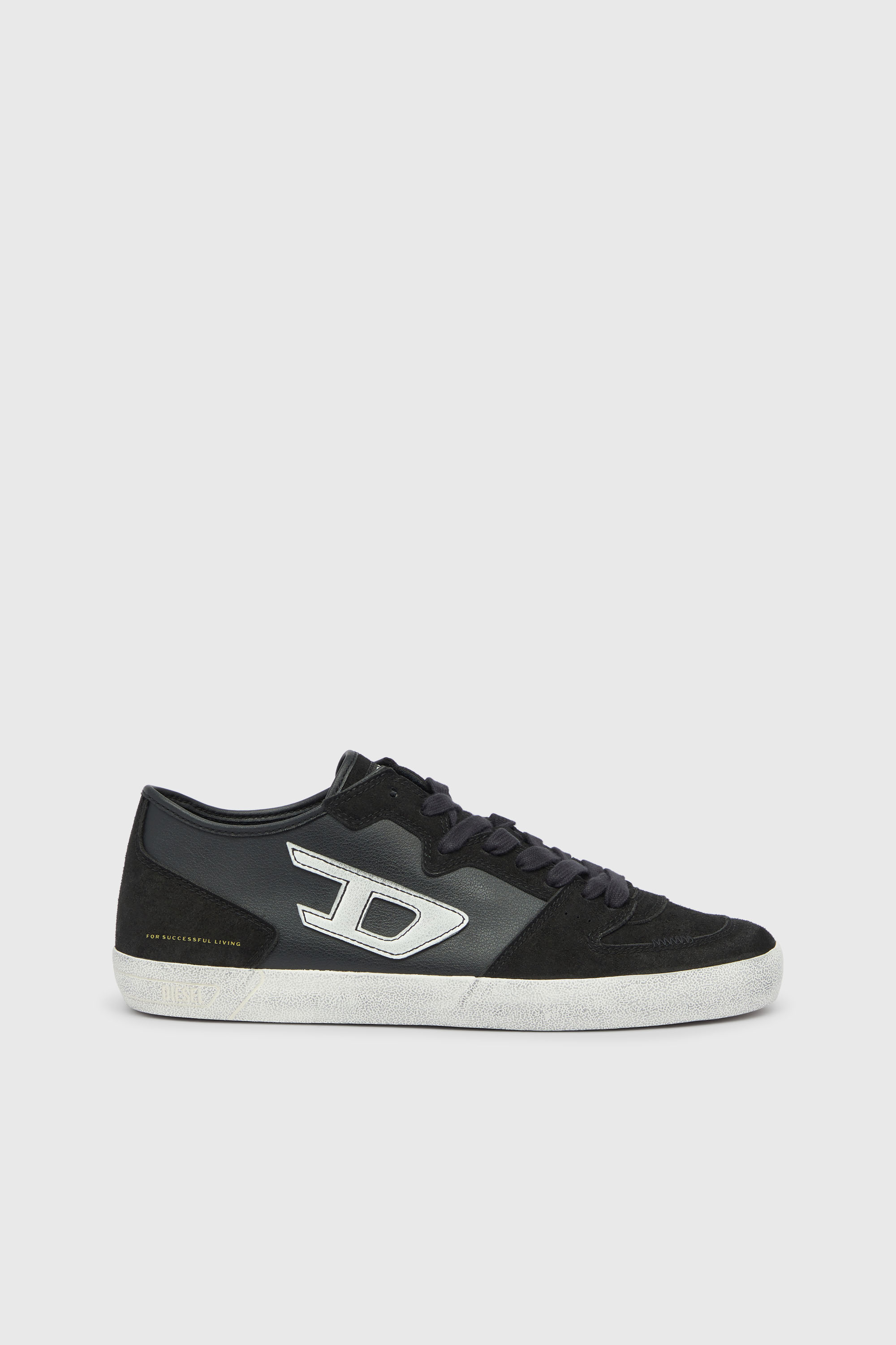S-Leroji-Panelled sneakers with D logo