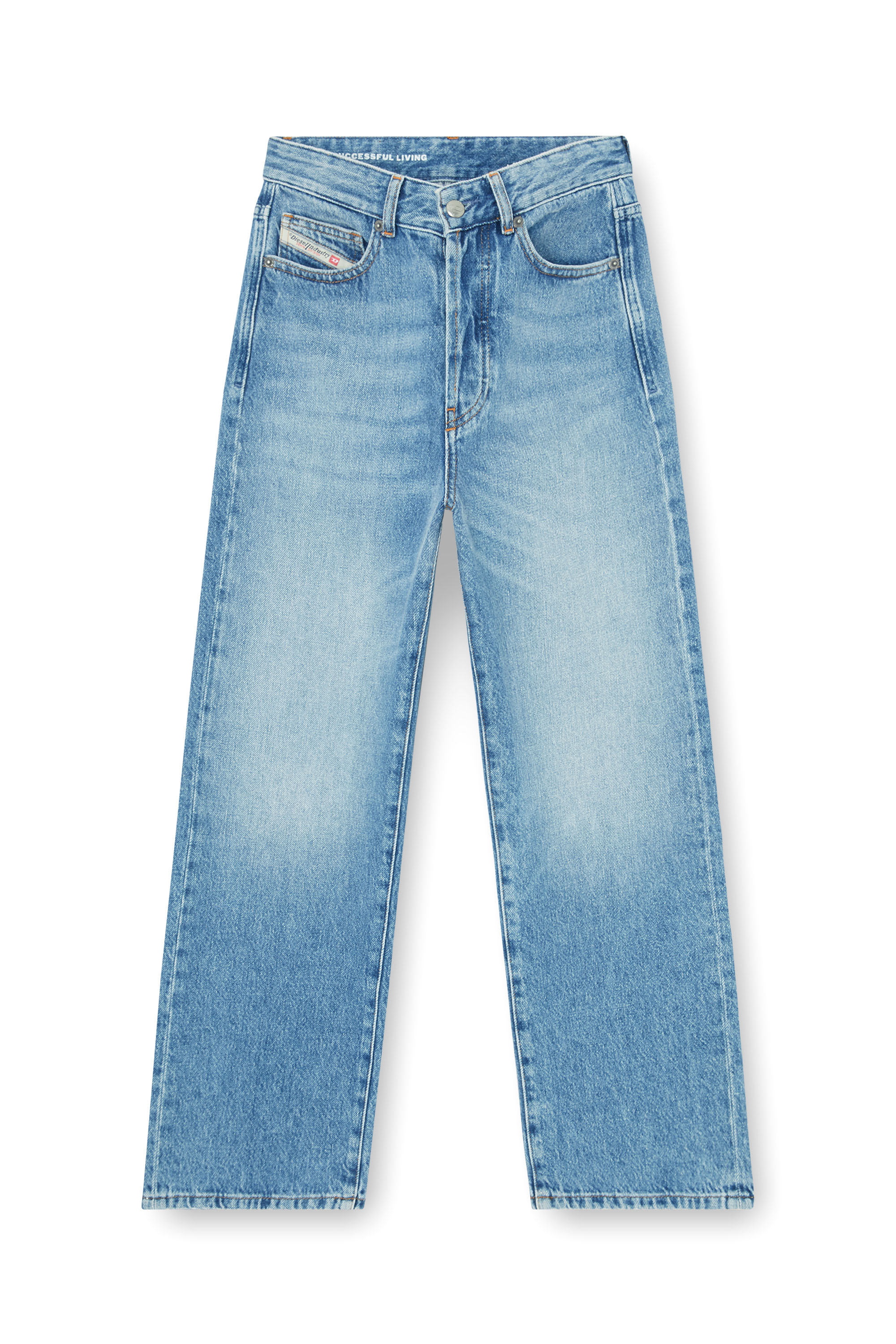 Diesel - Regular Jeans 1981 D-Went 09Q07 Donna, Blu Chiaro - Image 3