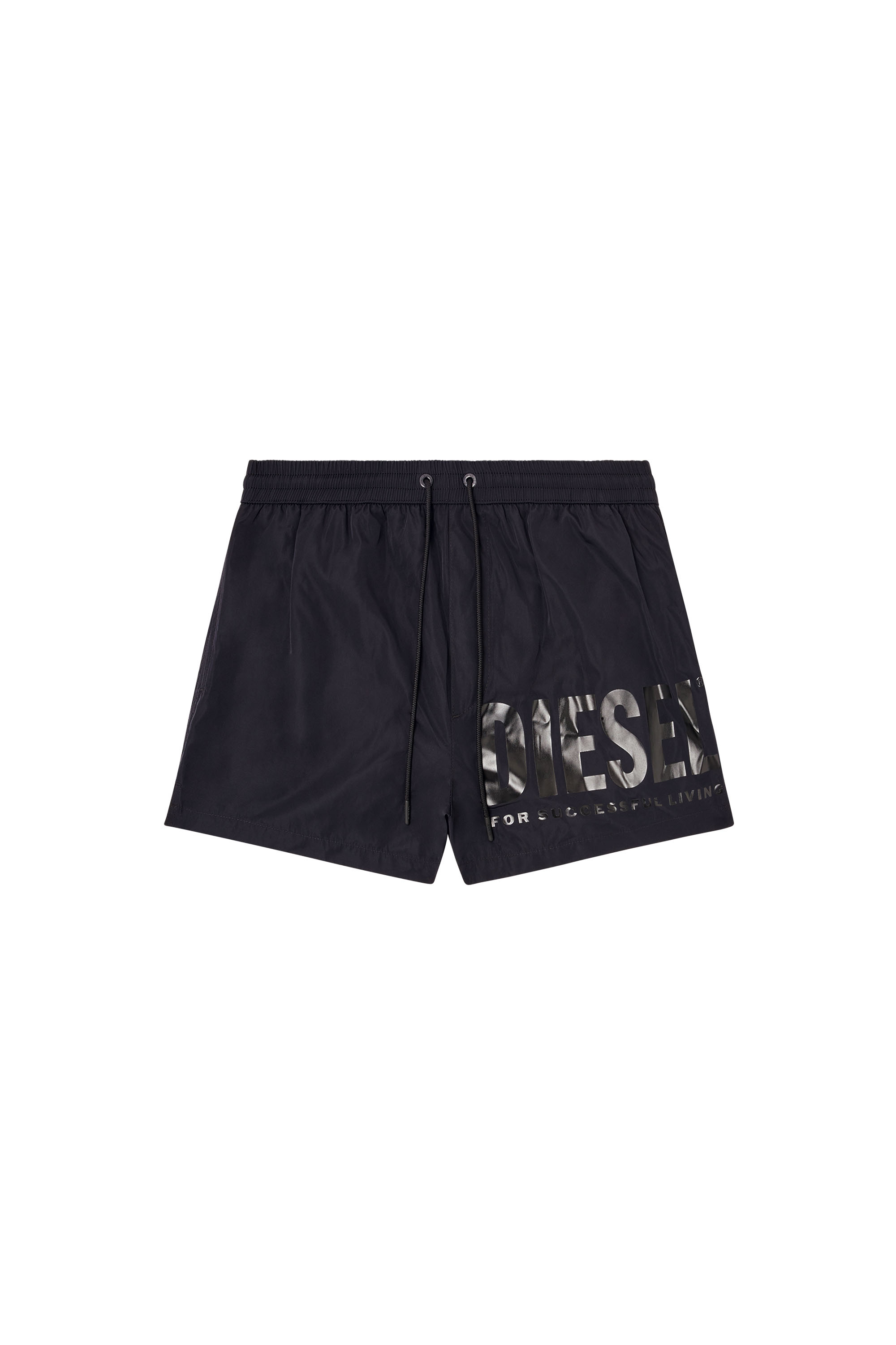 Diesel - MARIO-34-D-CORE, Boxer da mare con stampa logo Uomo in Nero - 4