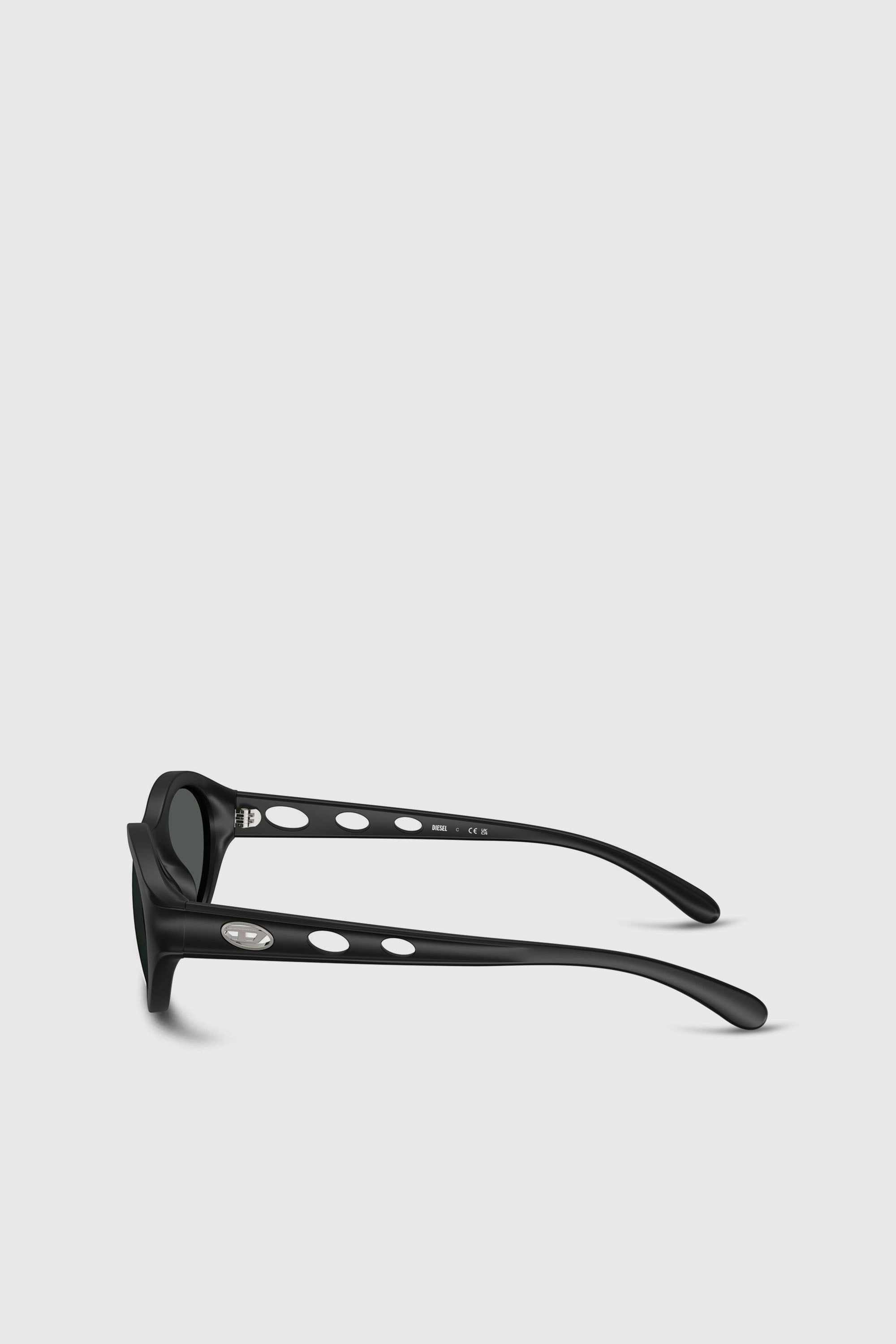 Diesel - 0DL3005U, Occhiali da sole ovali Unisex in Nero - 2