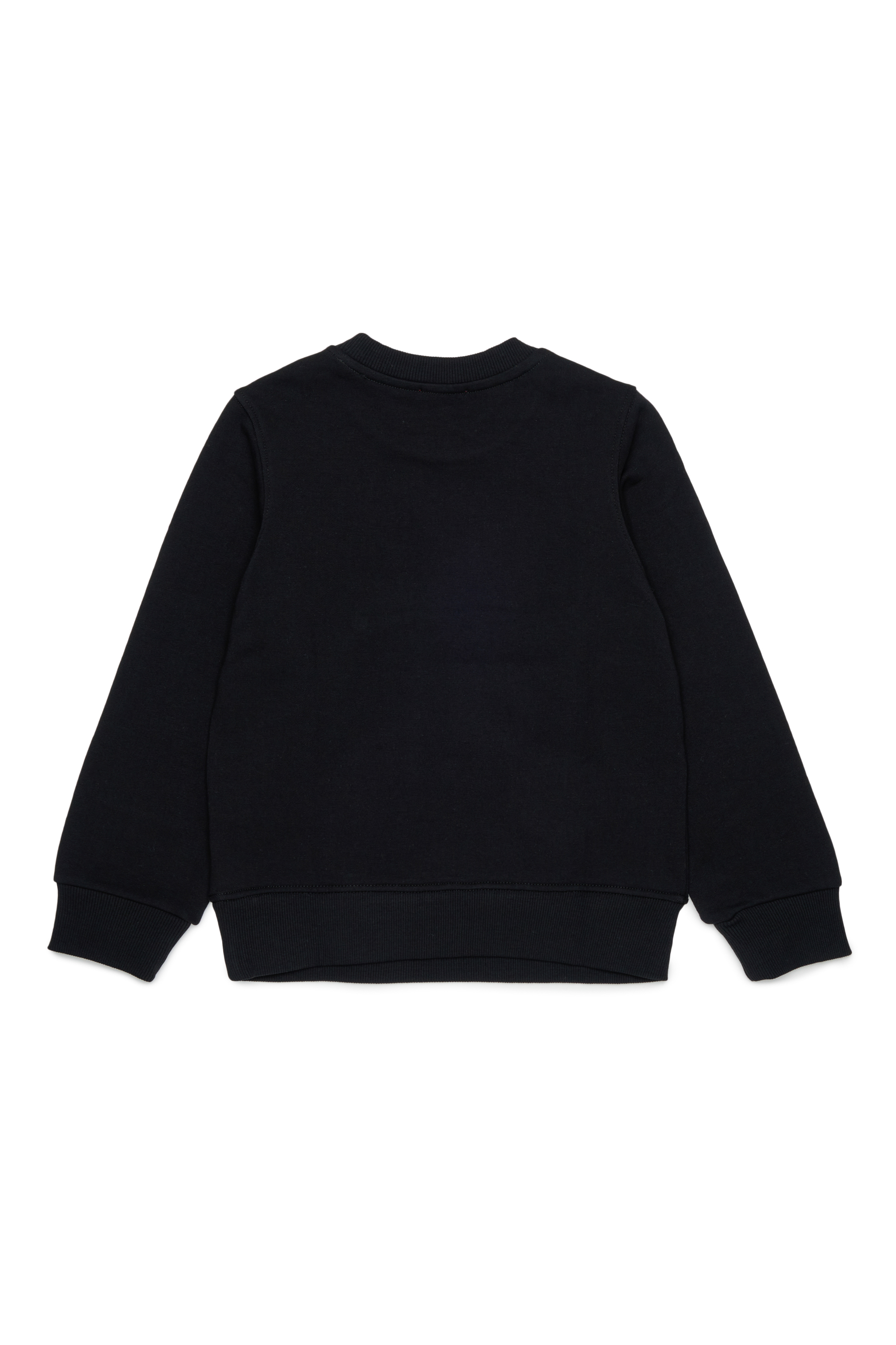 Diesel - SLOMIX, Felpa con logo effetto distressed Uomo in Nero - 2