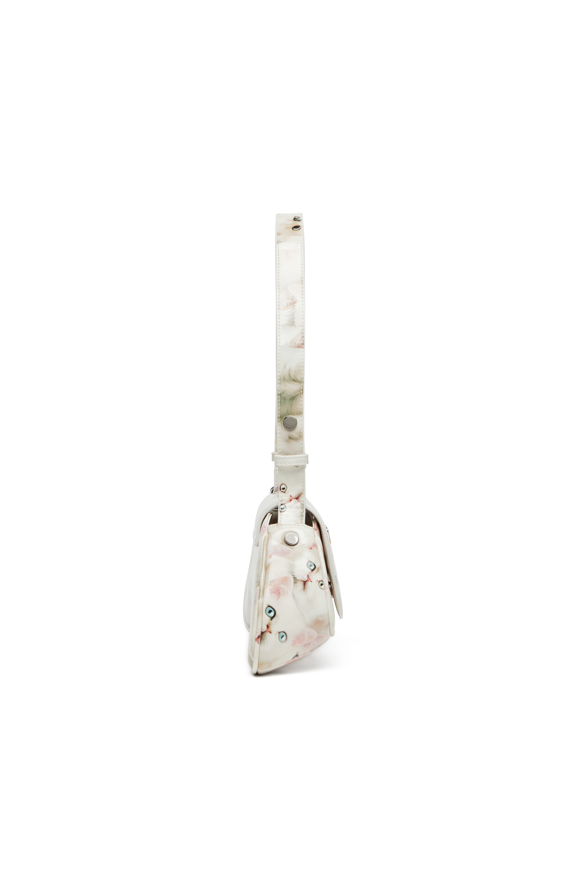 Diesel - PLAY CROSSBODY, Play-Borsa in PU stampato lucido Donna in Bianco - 4
