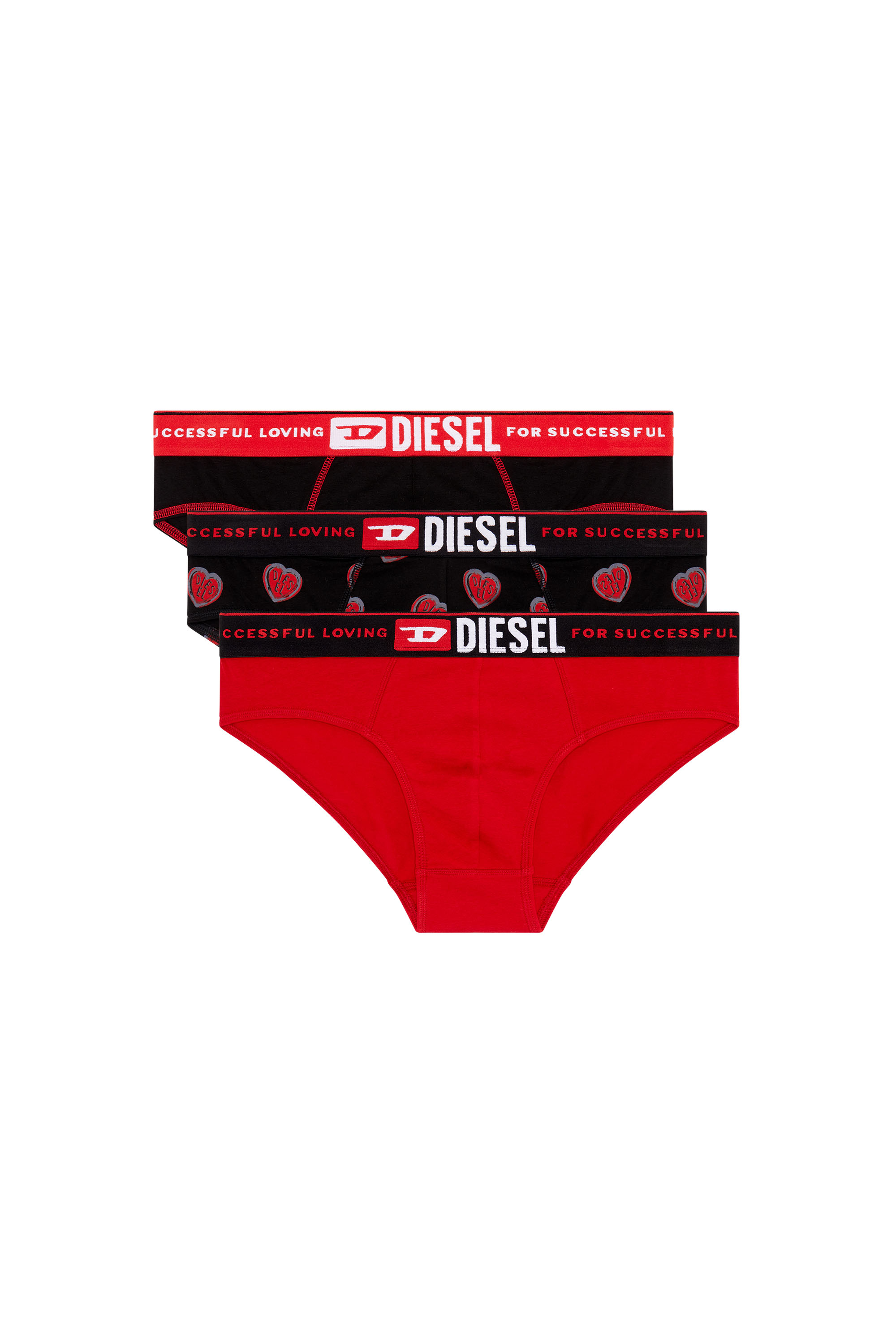 Diesel - UMBR-ANDRETHREEPACK, Rosso/Nero - Image 1