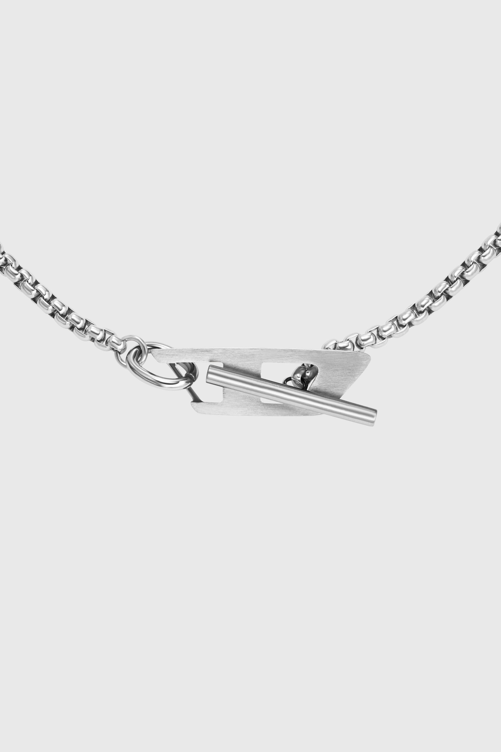 Diesel - DX1477, Collana a catena in acciaio inossidabile Unisex in Argento - 2