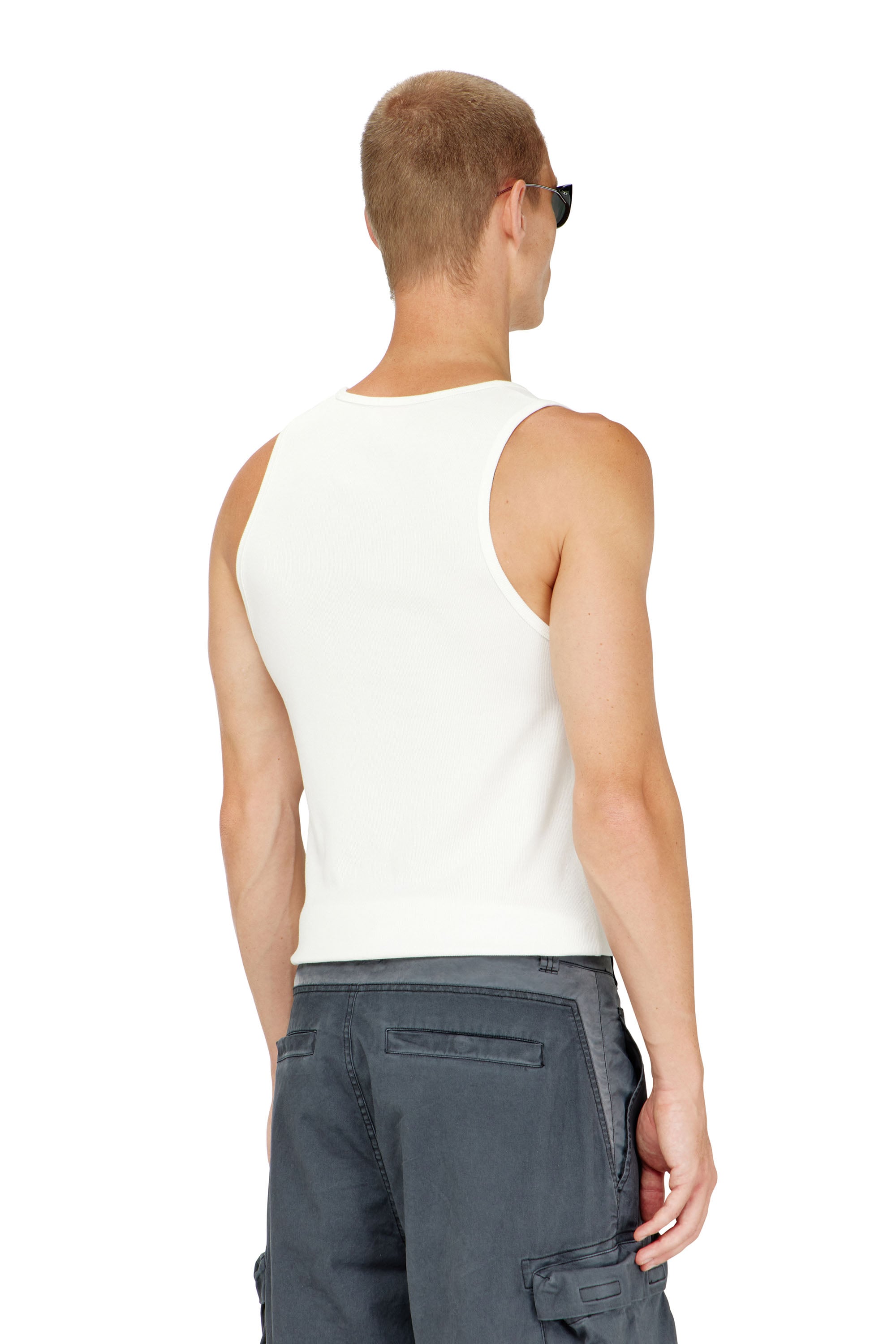 Diesel - T-LIFTY-IOD, Canotta in cotone con logo Uomo in Bianco - 4