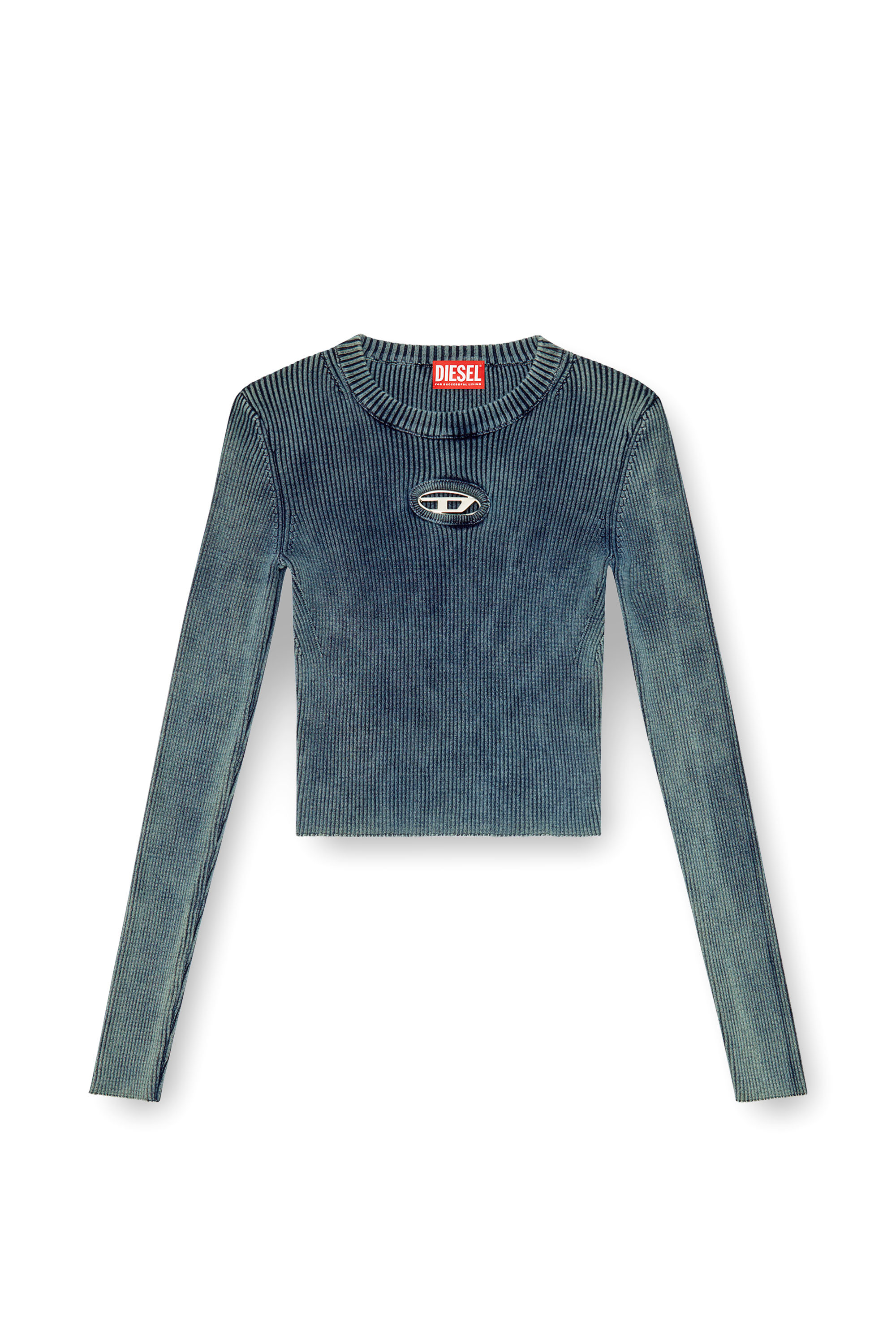 Diesel - M-ANCHOR-A, Top a coste con Oval D Donna in Blu - 3