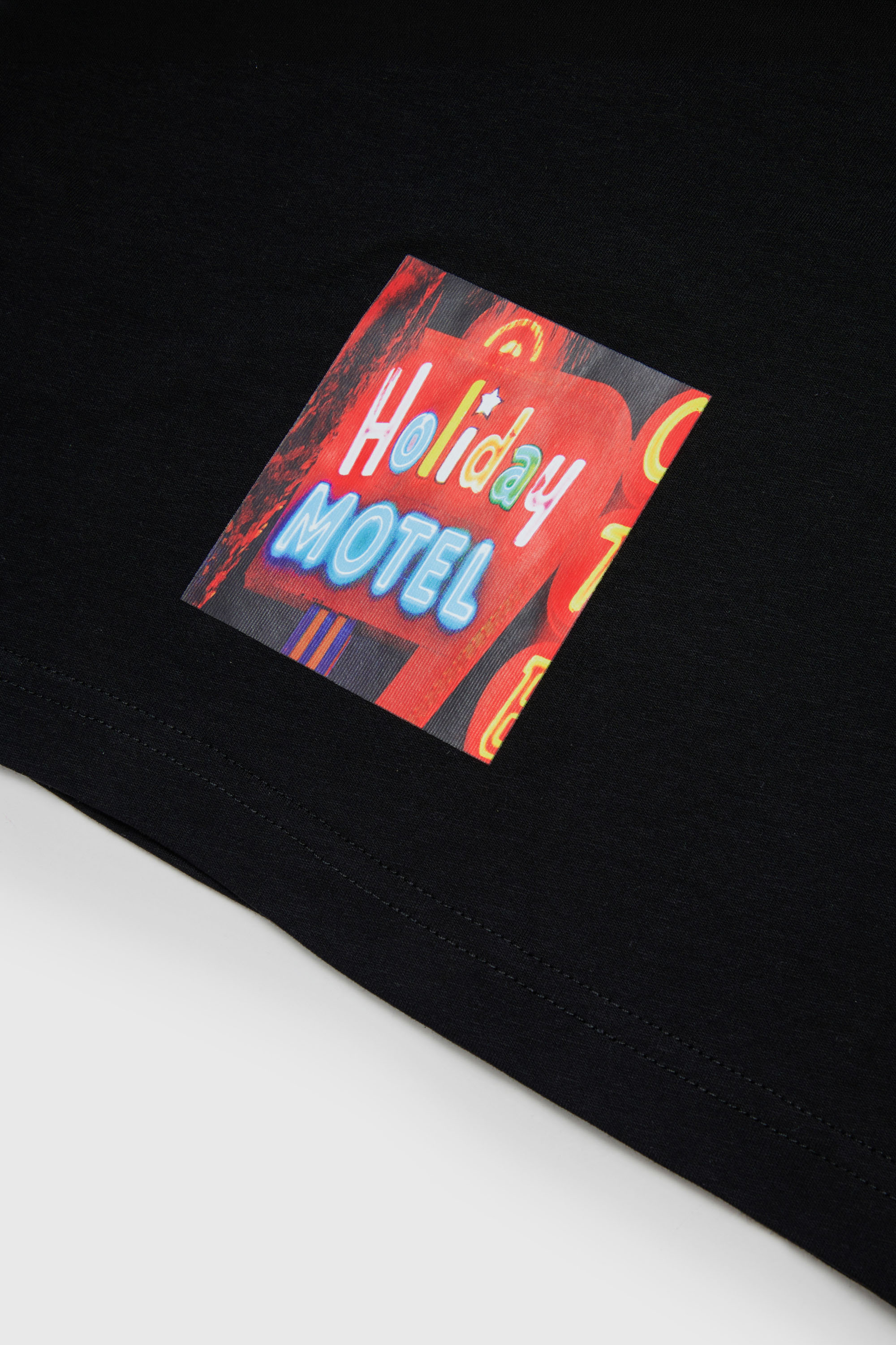 Diesel - TFORMY OVER, T-shirt a manica lunga con stampa foto Uomo in Nero - 4