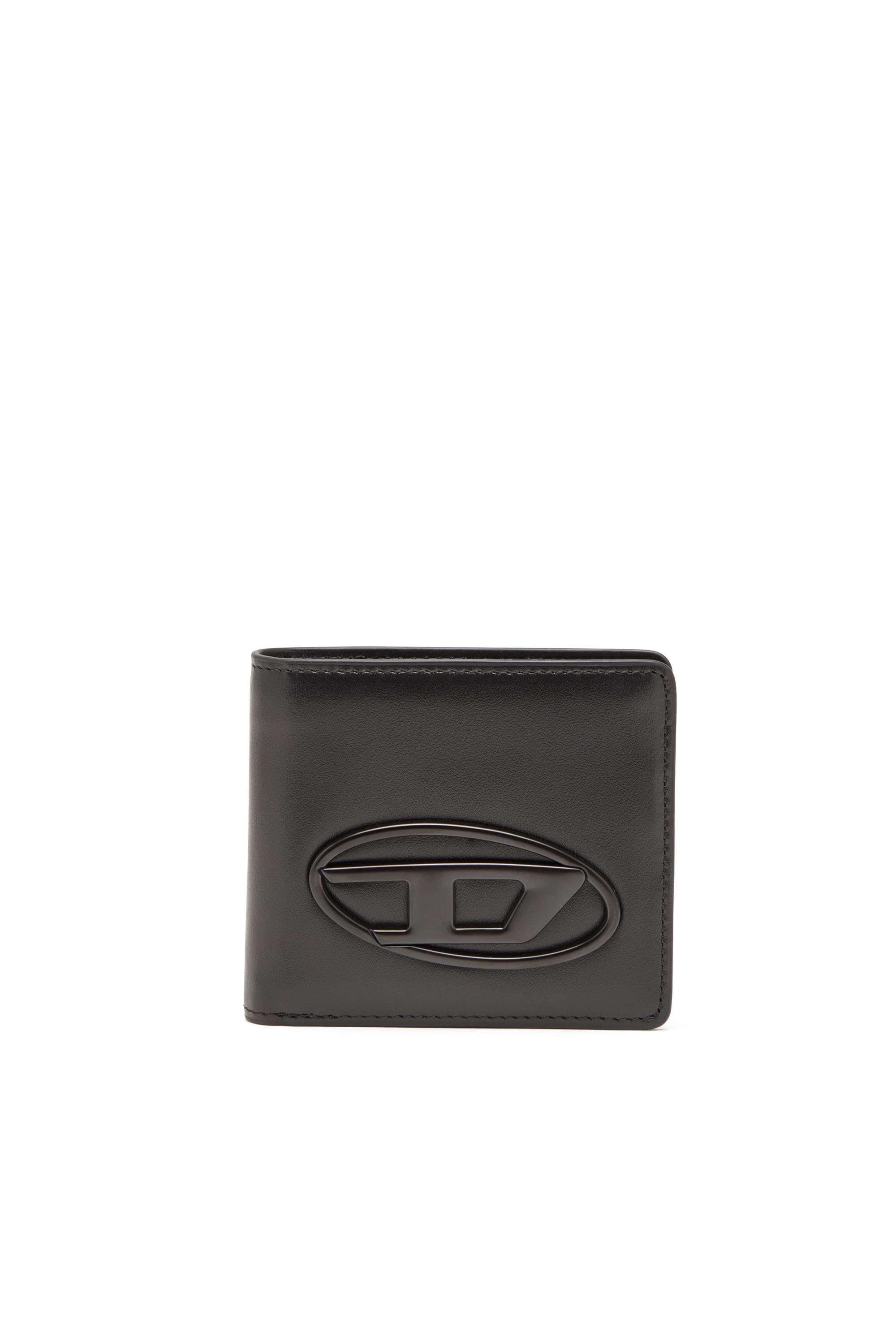 Diesel - HOLI-D BI FOLD COIN S 3D, Portafoglio a libro in pelle Unisex in Nero - 1