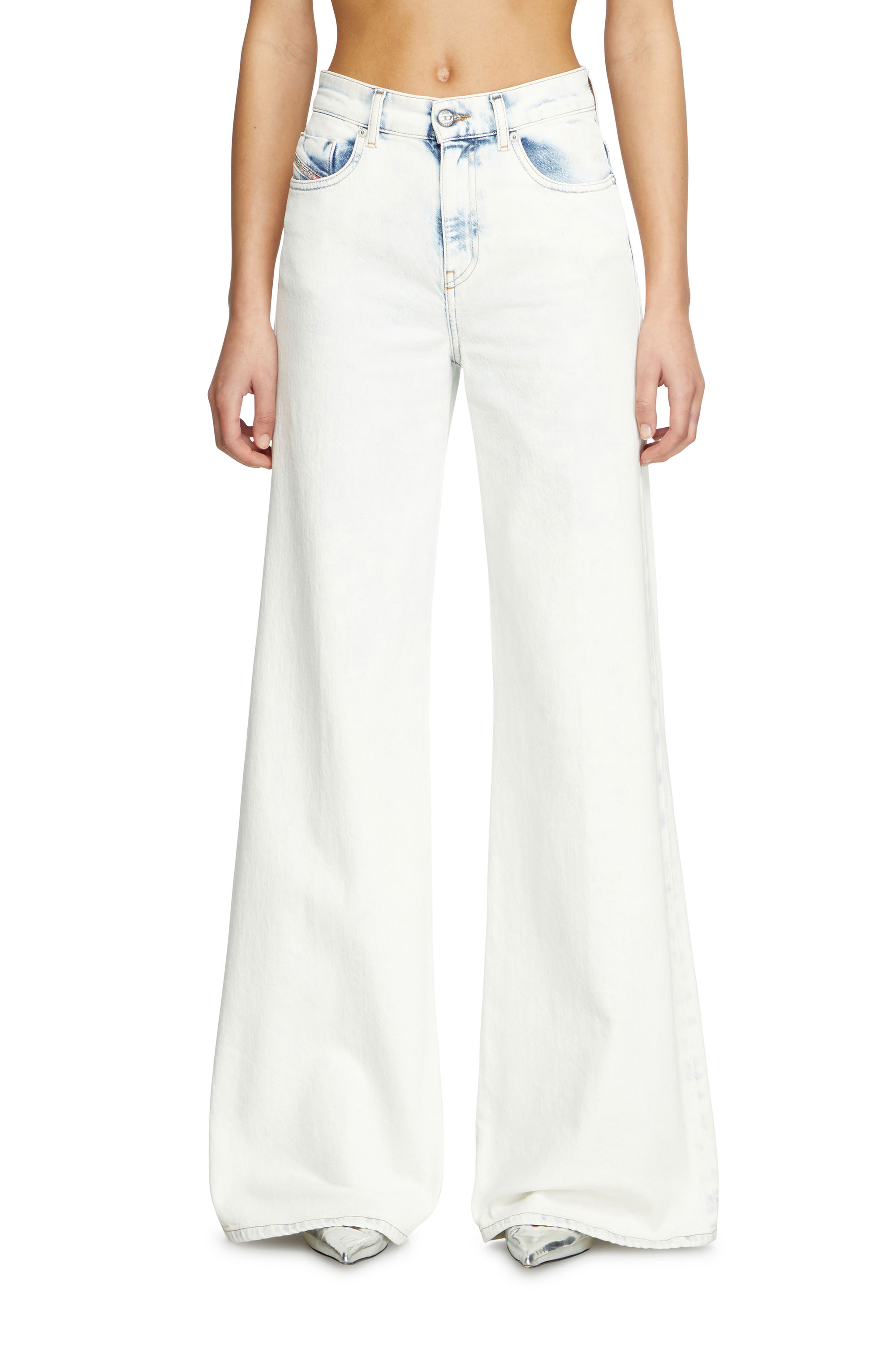 Diesel - Flare Jeans 1978 D-Akemi 09L33 Donna, Blu Chiaro - Image 3